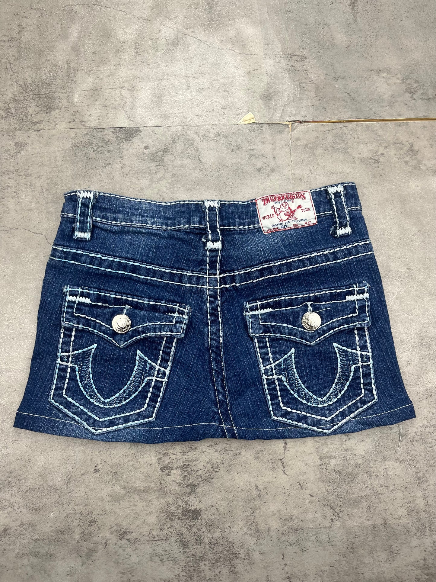 Mini True Religion Y2k Jeans Rock