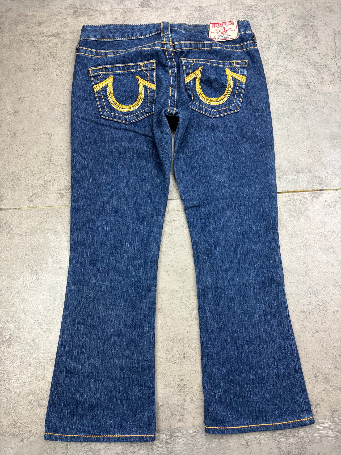 True Religion Low Rise Flared Jeans Vintage