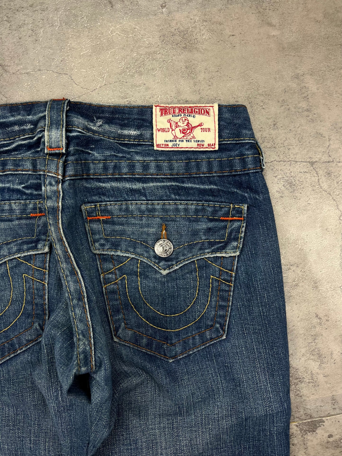 True Religion Denim Vintage Low Waist Bootcut Y2K Flared Jeans