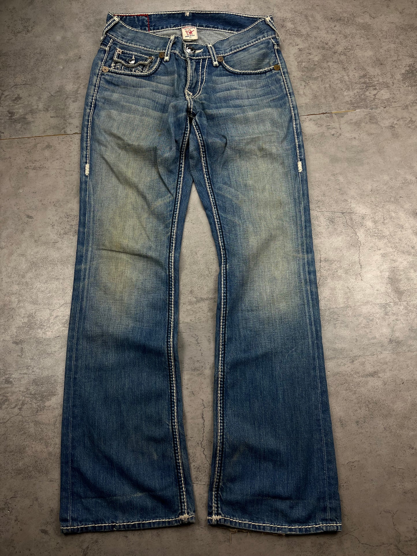 Vintage Y2K True Religion Men Bootcut Low Waist Denim Rare