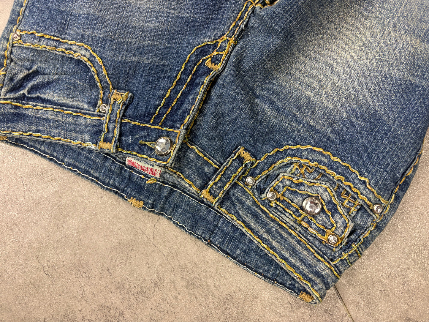 True Religion Denim Low Rise Flared Jeans