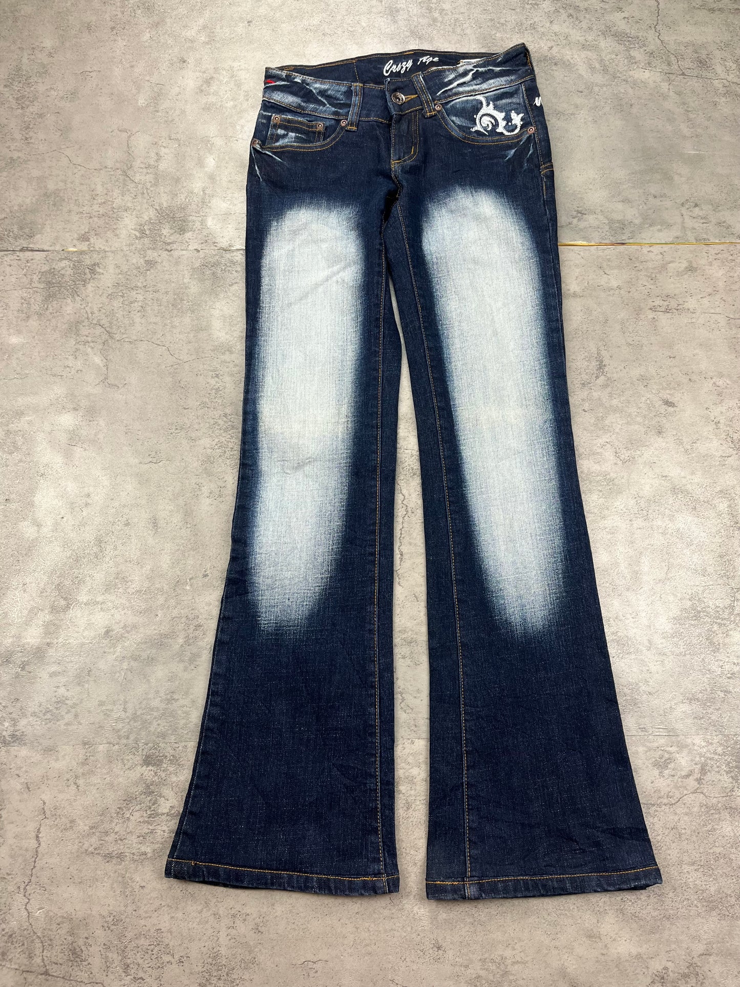 Vintage Lowwaist Crazy Age Bootcut Jeans