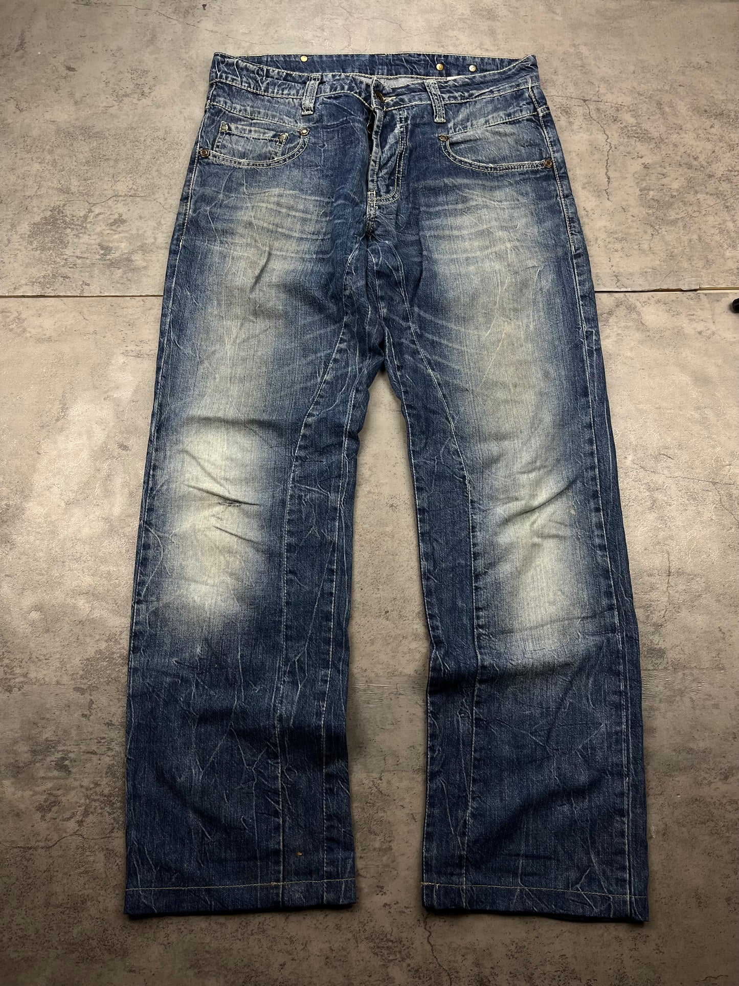 Vintage G-Star Embroidered Backprint Baggy Y2k Jeans
