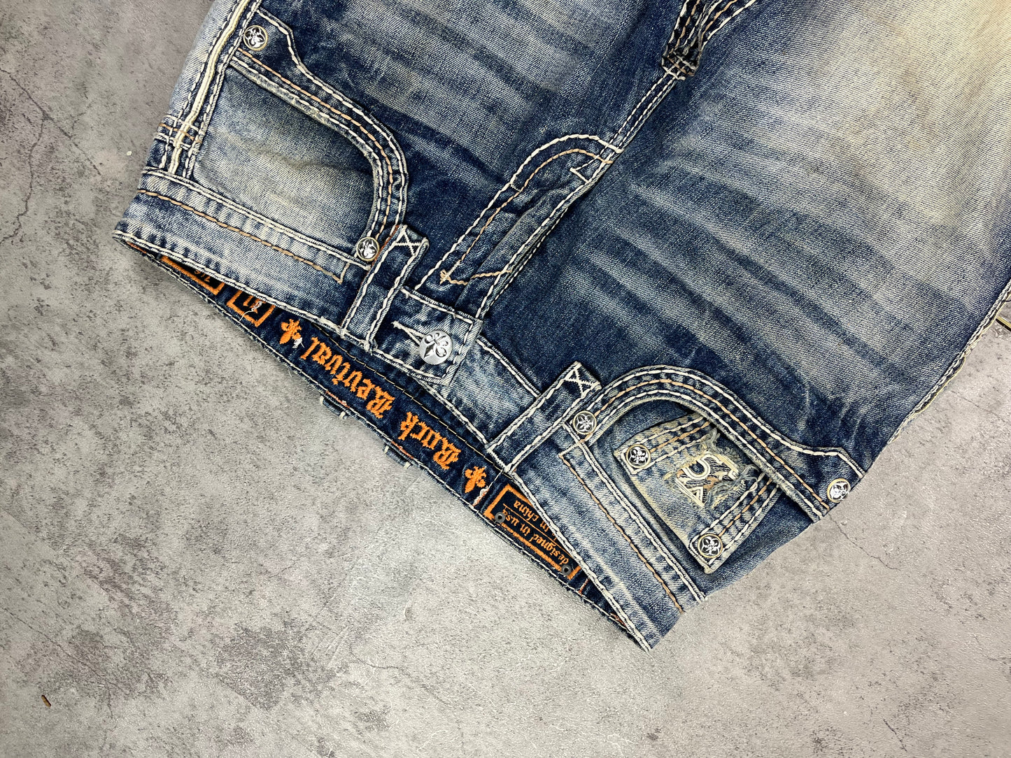 Vintage Straight Rock Revival Y2k Jeans