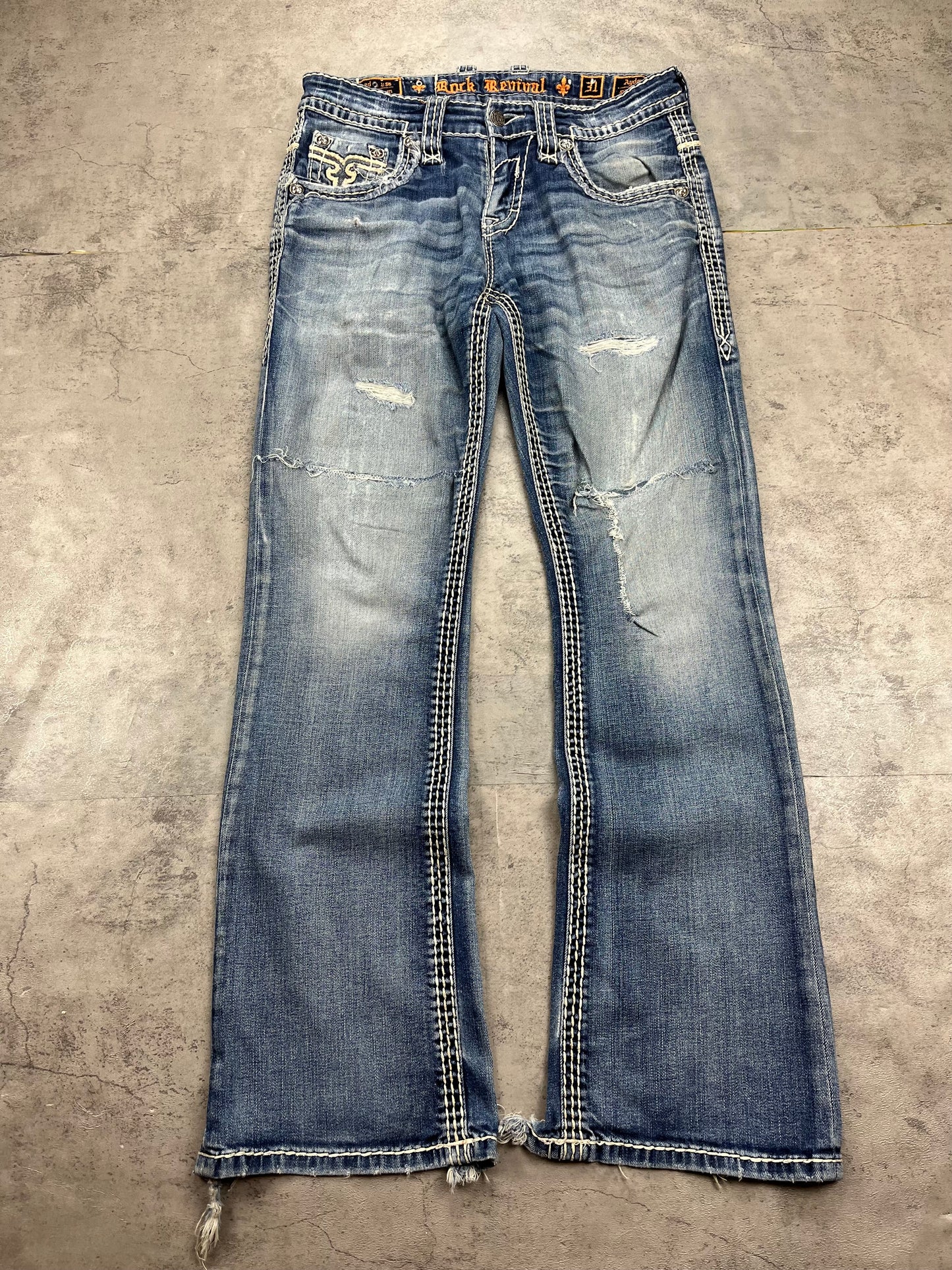 Vintage Y2k Rock Revival Straight Jeans