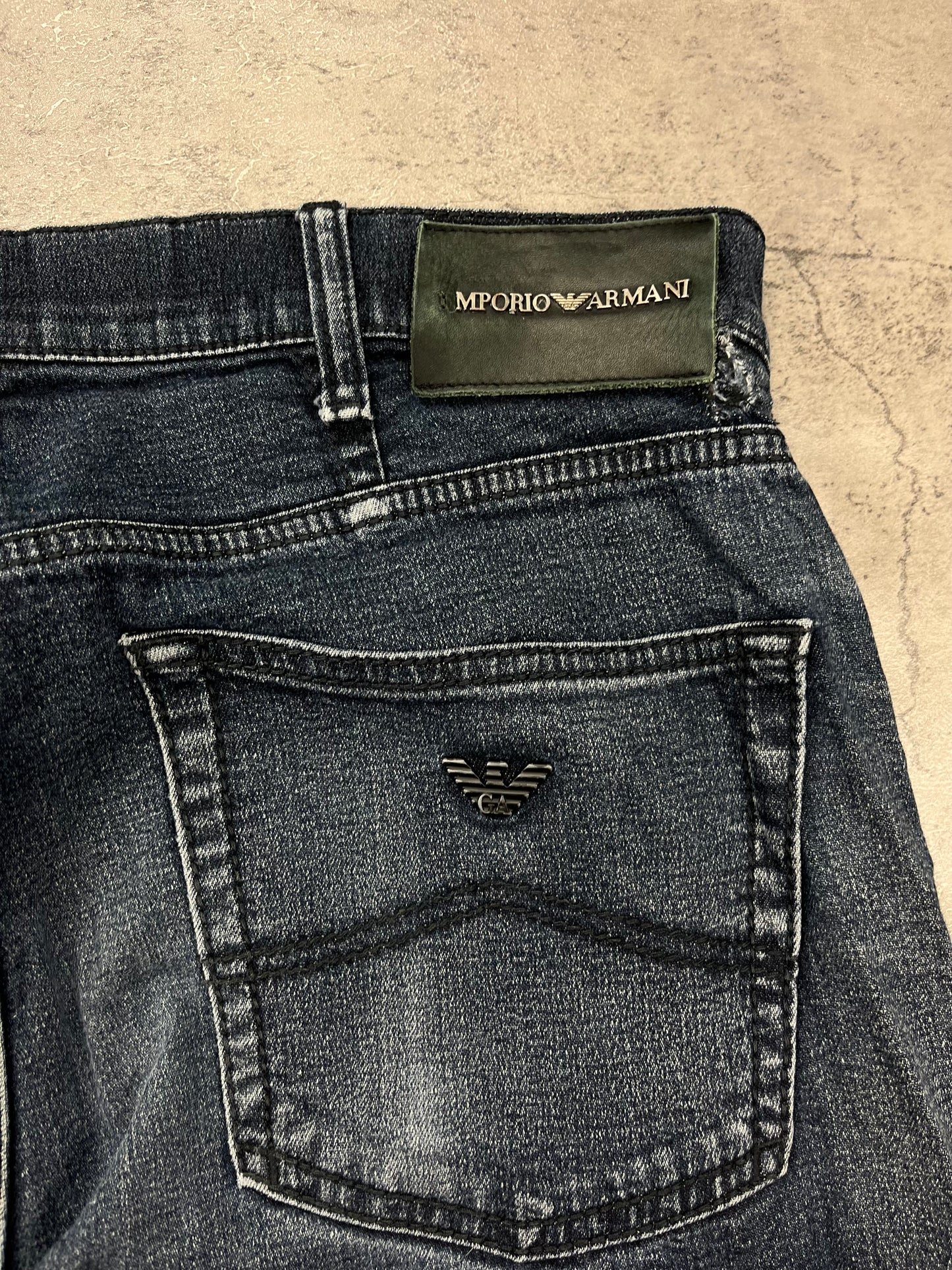 Vintage Armani Baggy Y2k Straight Jeans Denim Pasha Style