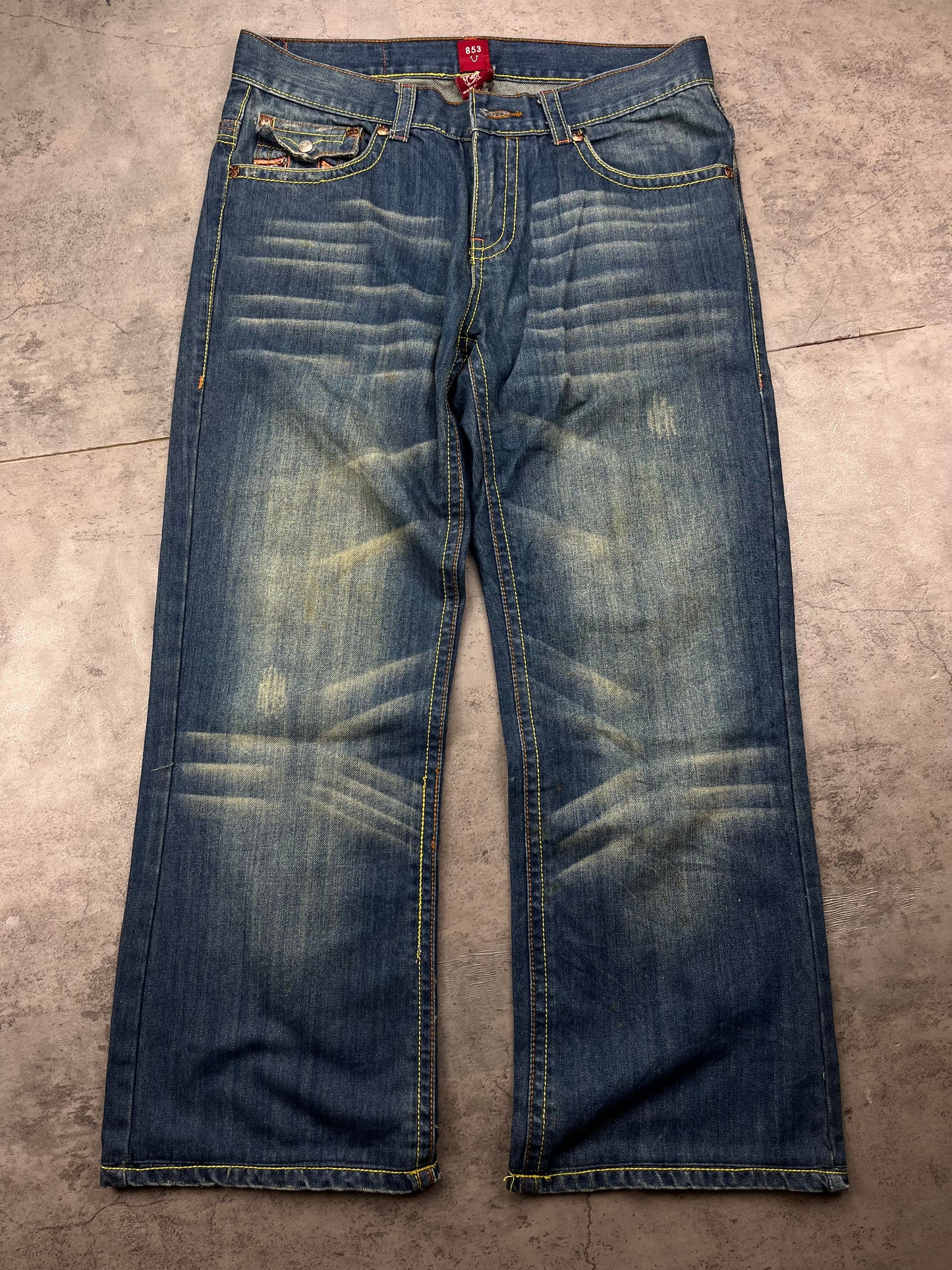 True Religion Authentic Y2K Low Waist Flared Bootcut Jeans