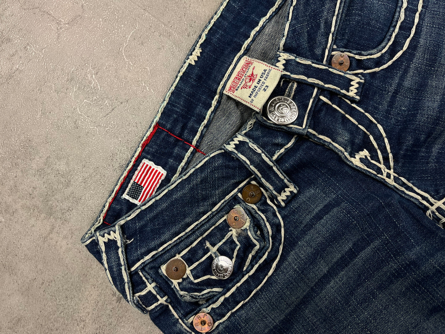 Vintage True Religion Bootcut Jeans Y2k