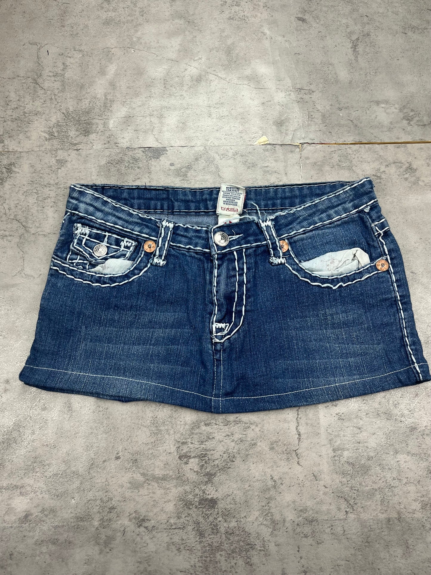 Vintage Mini Y2k True Religion Jeans Rock