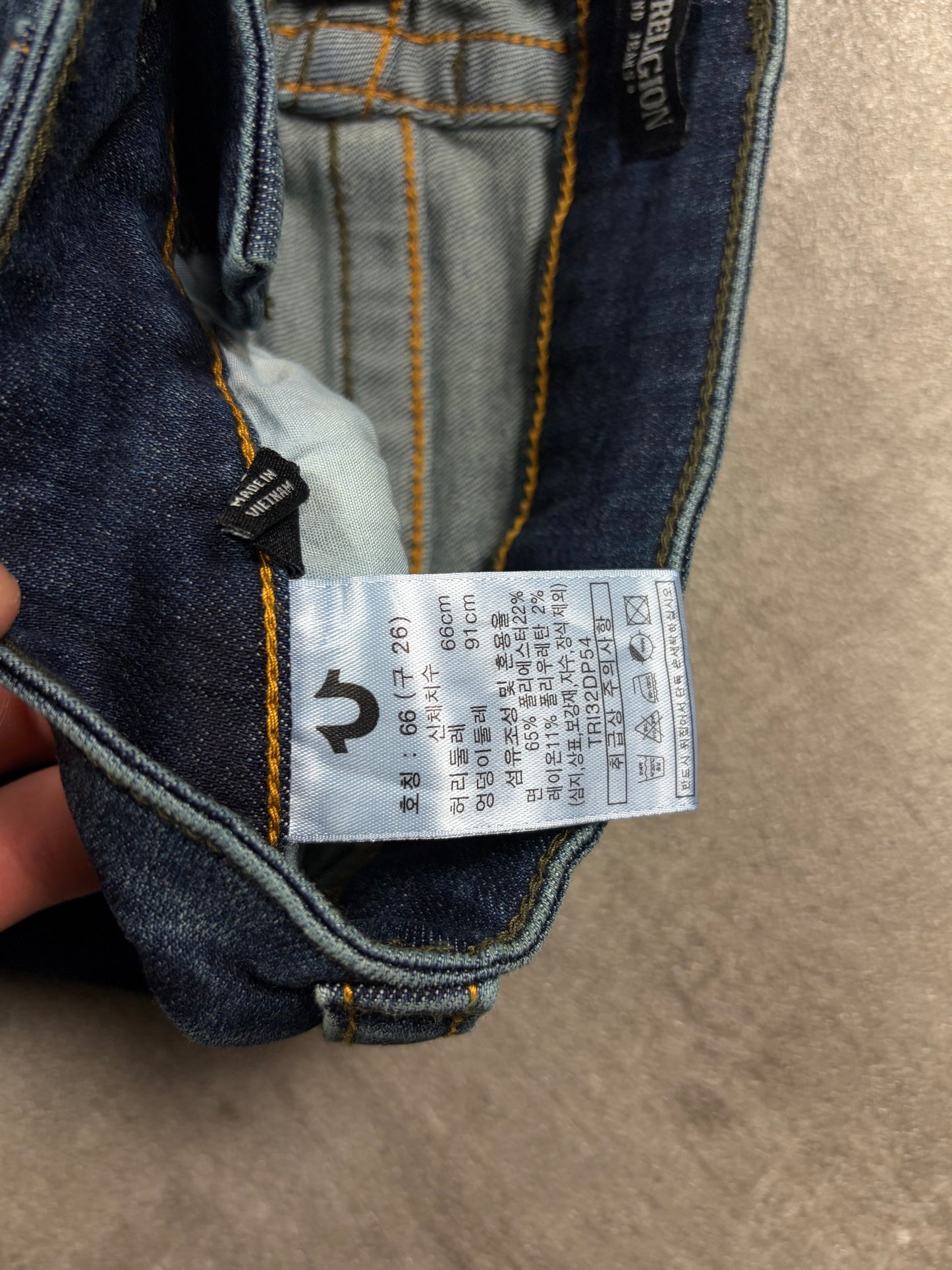 True Religion Vintage Low Rise Bootcut Denim
