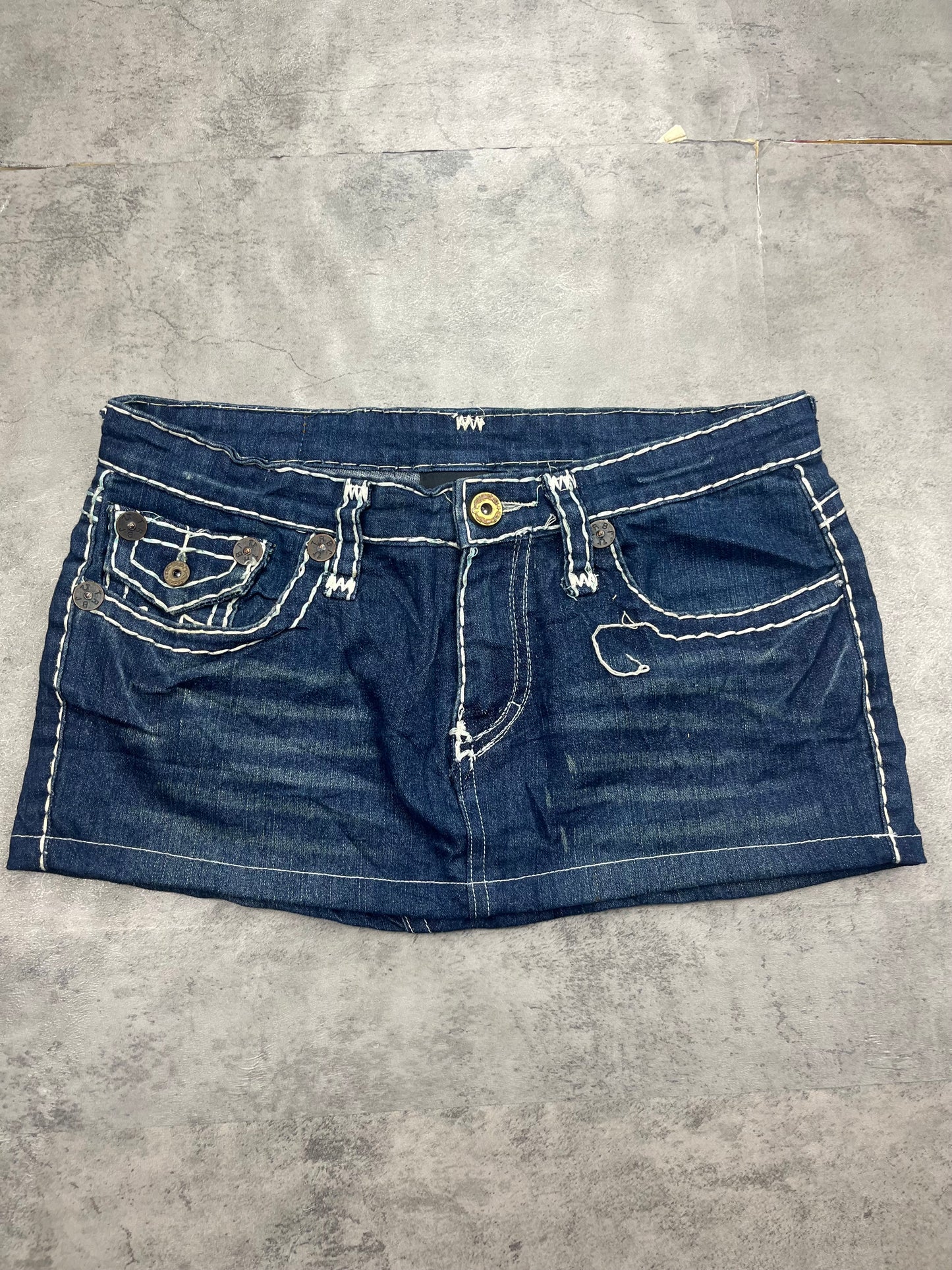 Mini True Religion Jeans Rock Vintage Y2k