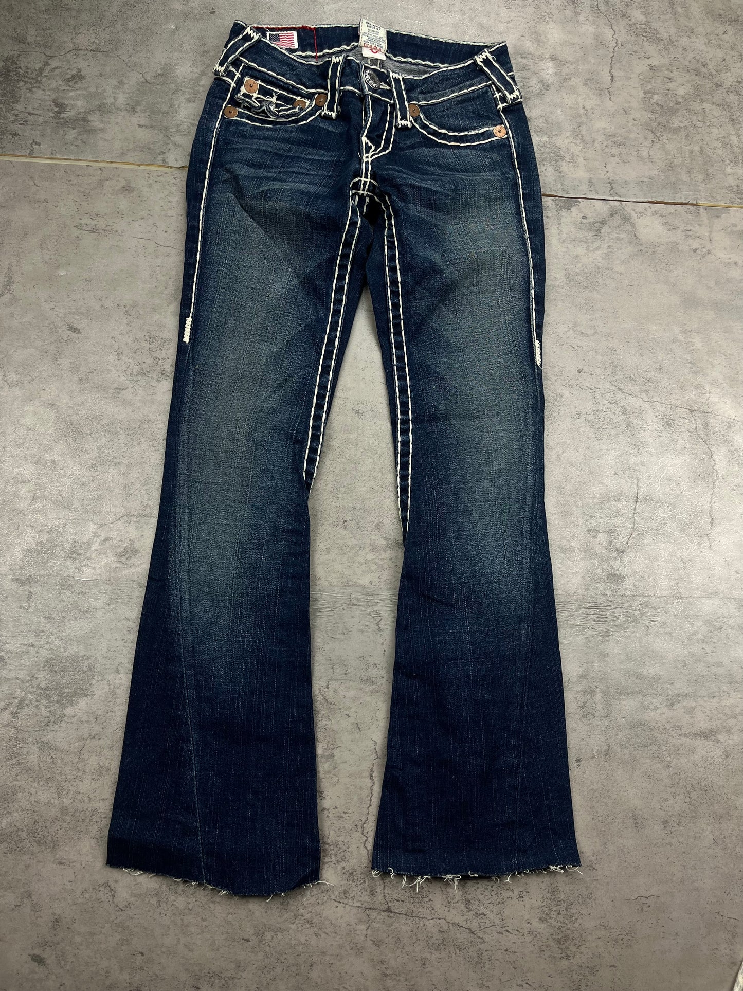 Rare Vintage True Religion Jeans Y2K Bootcut Low Rise Flared