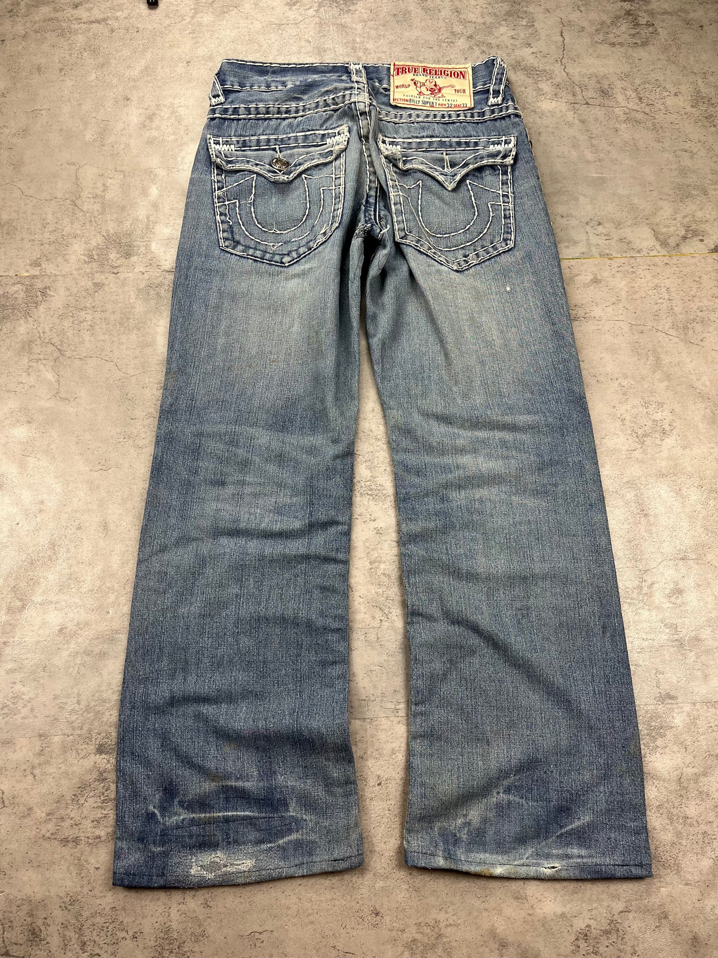 Vintage Y2k Bootcut Baggy True Religion Jeans