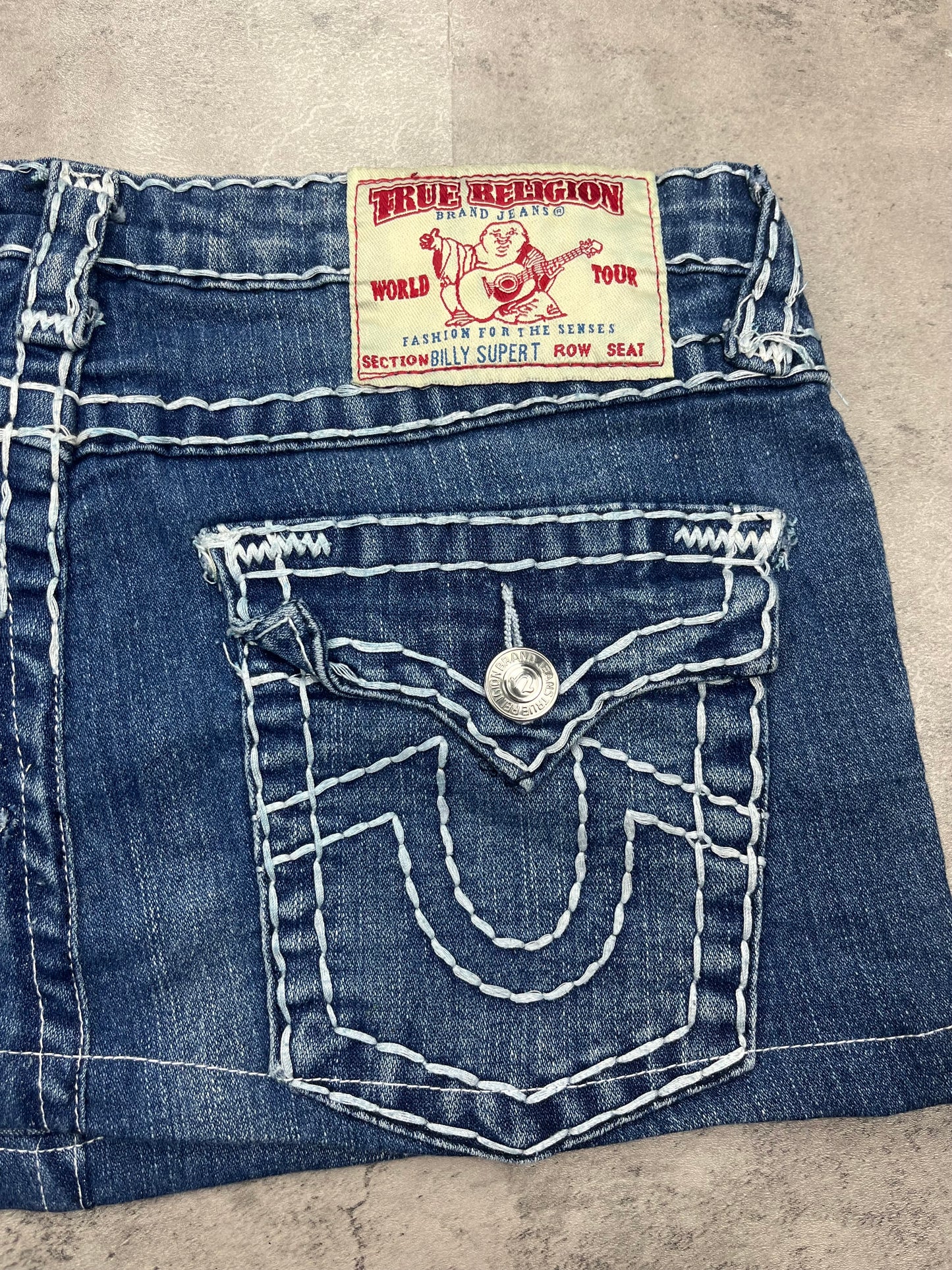 Vintage Mini Y2k True Religion Jeans Rock