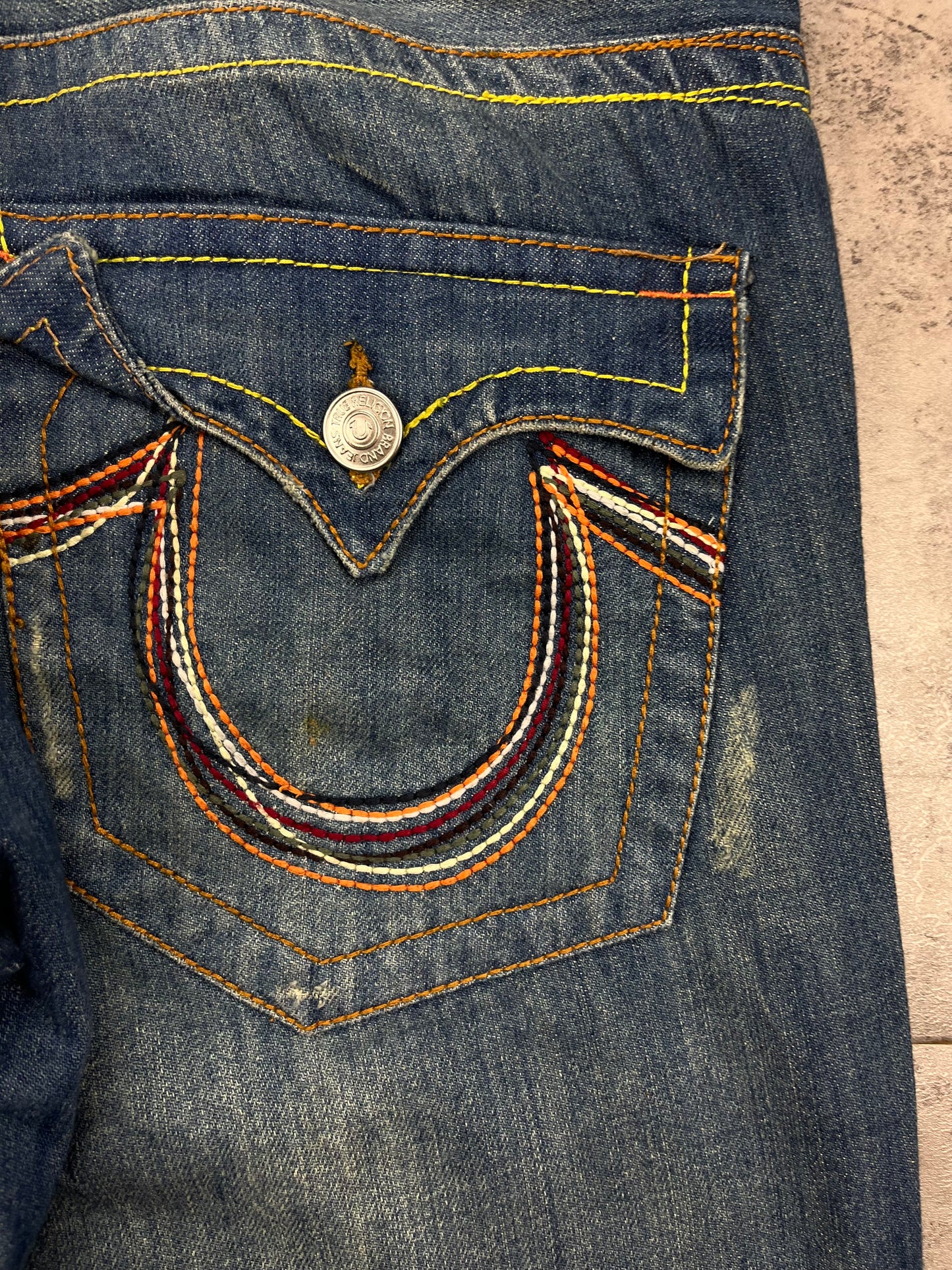 True Religion Authentic Y2K Low Waist Flared Bootcut Jeans