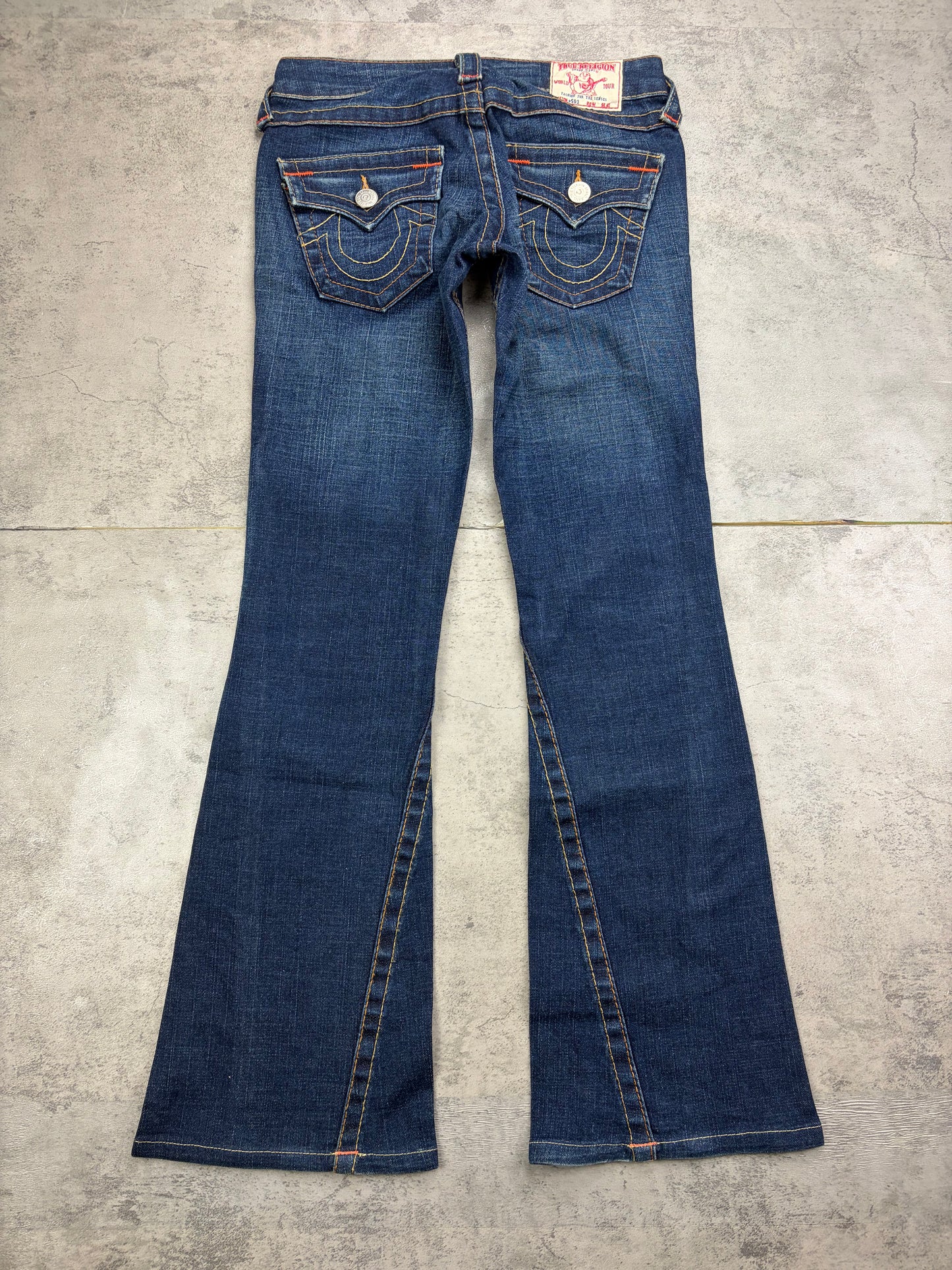 True Religion Low Rise Flared Jeans Vintage