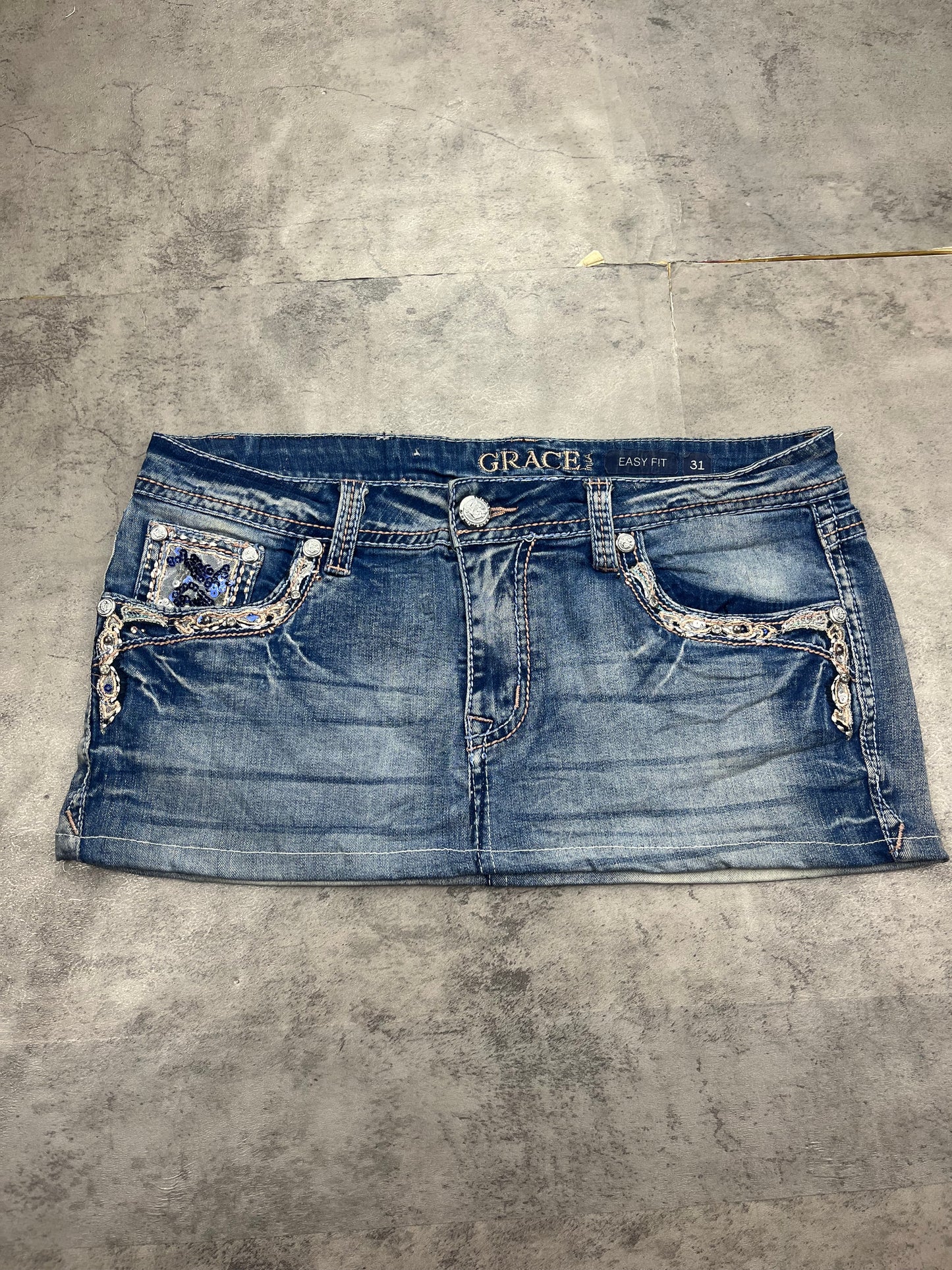 Mini Grace in LA vintage Y2k Jeans Rock