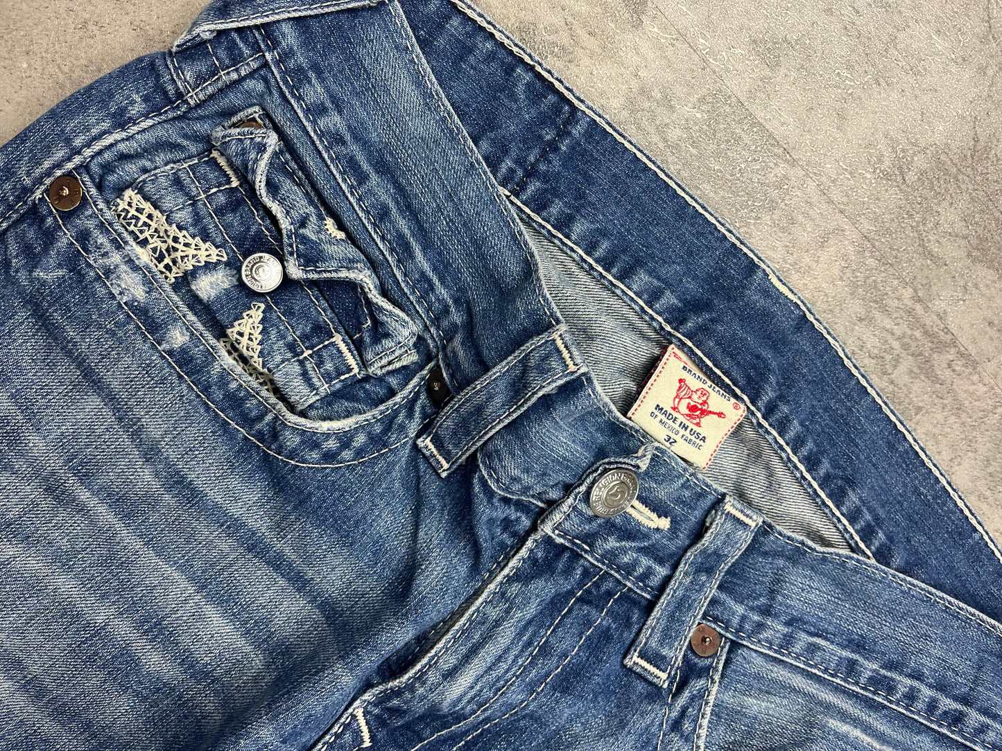 True Religion Section Straight Jeans