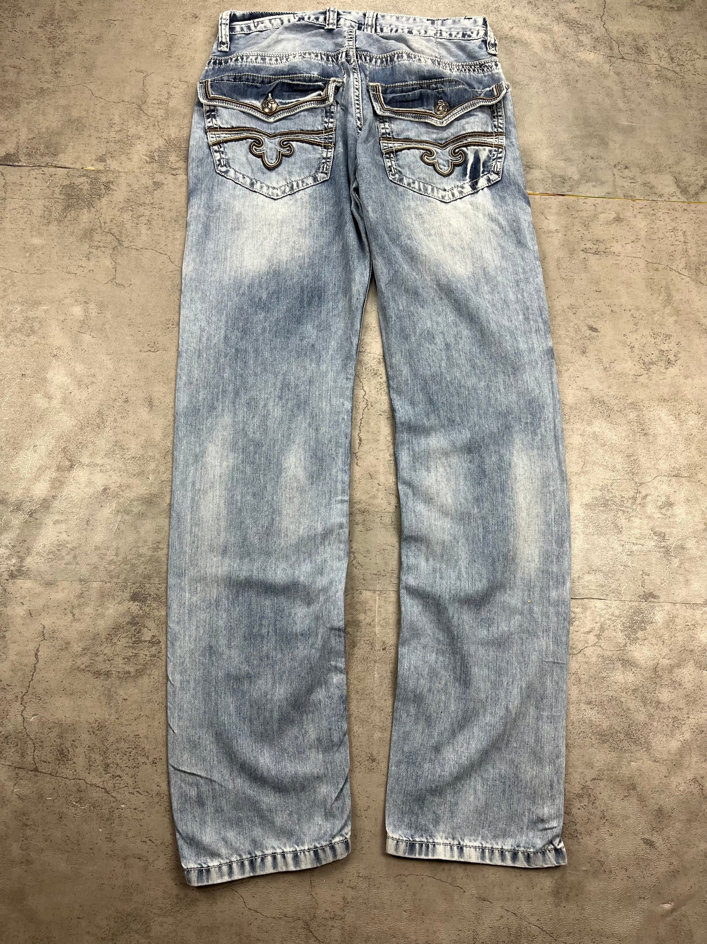 Vintage Y2k Rock Revival Straight Jeans