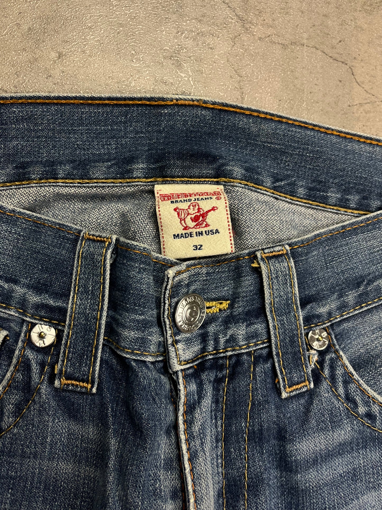 Rare Y2K True Religion Men Bootcut Flared Jeans Low Waist Vintage