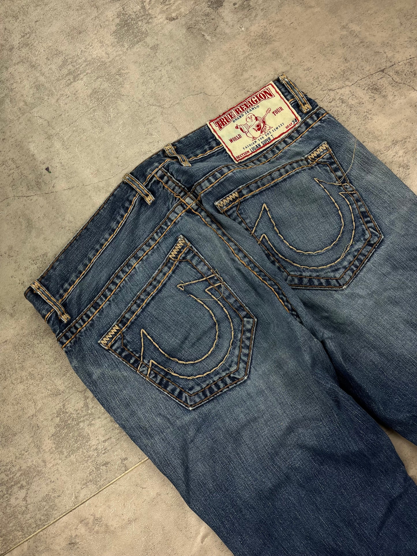 True Religion Vintage Y2k Baggy Jeans Pasha Style
