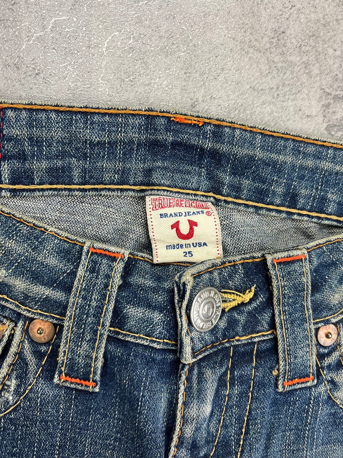 True Religion Bootcut Low Waist Flared Jeans Y2K Vintage Rare