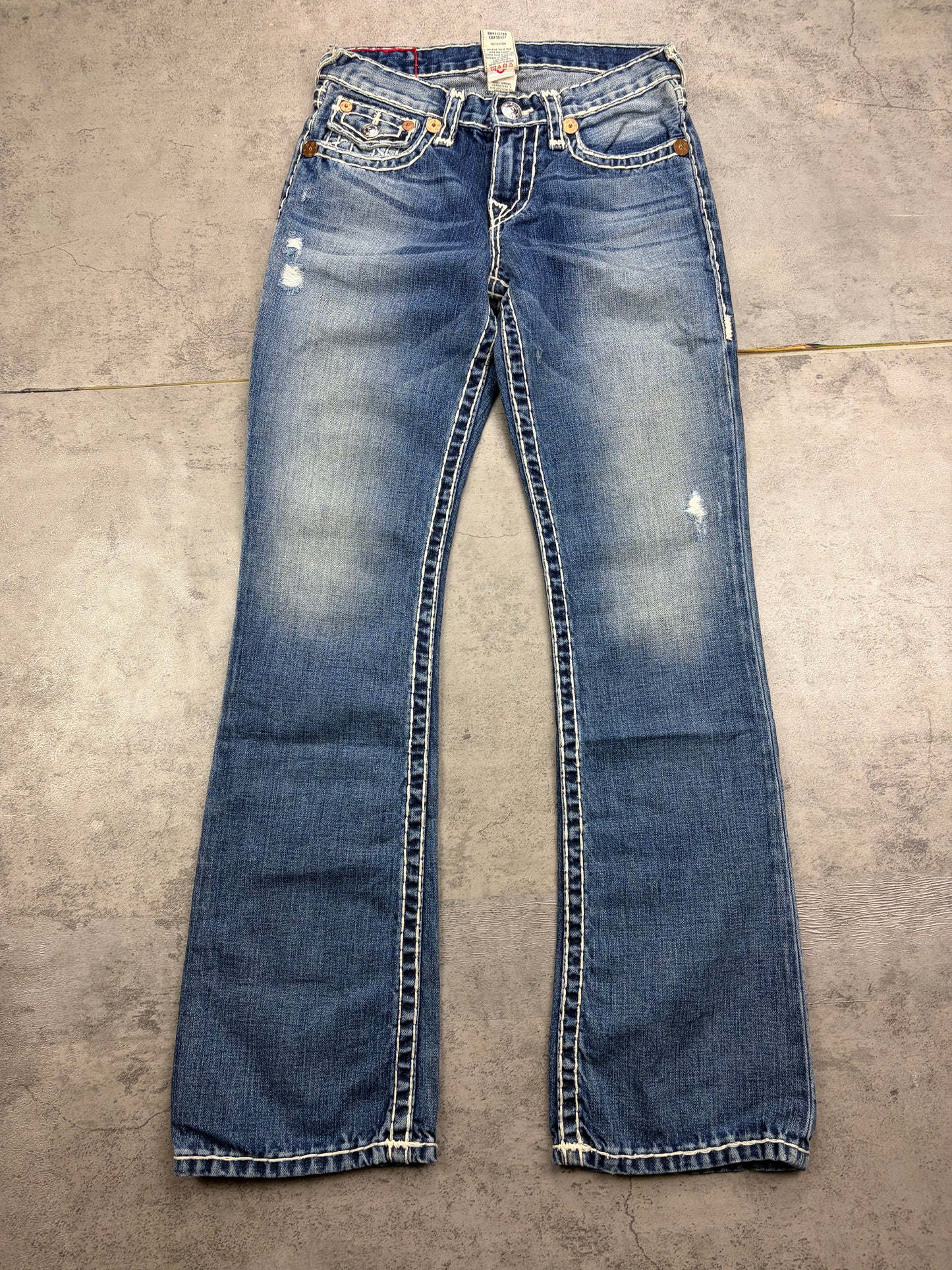 True Religion Bootcut Baggy Straight Jeans Y2k Vintage