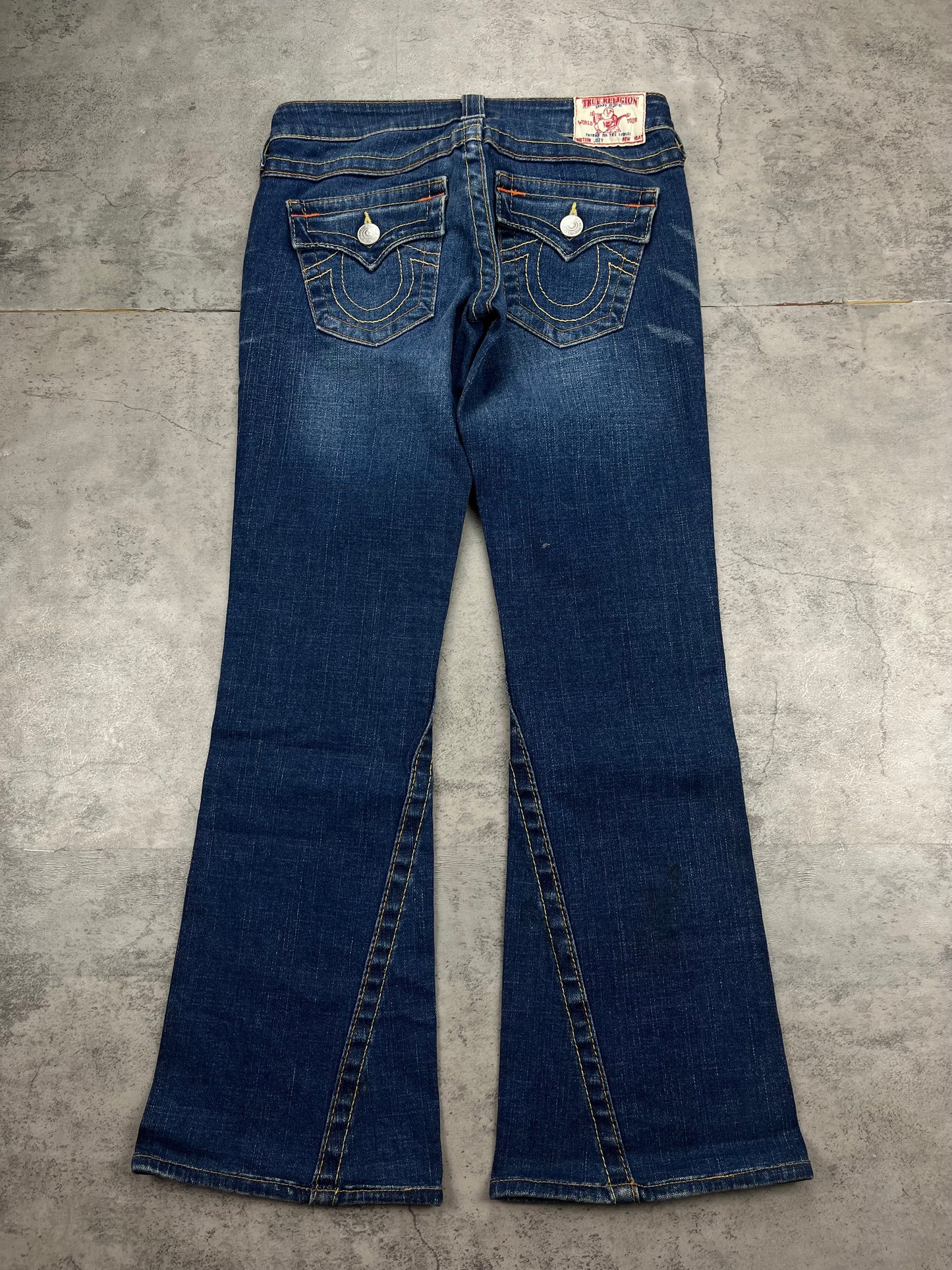 True Religion Denim Low Waist Bootcut Flared Jeans Y2K Retro