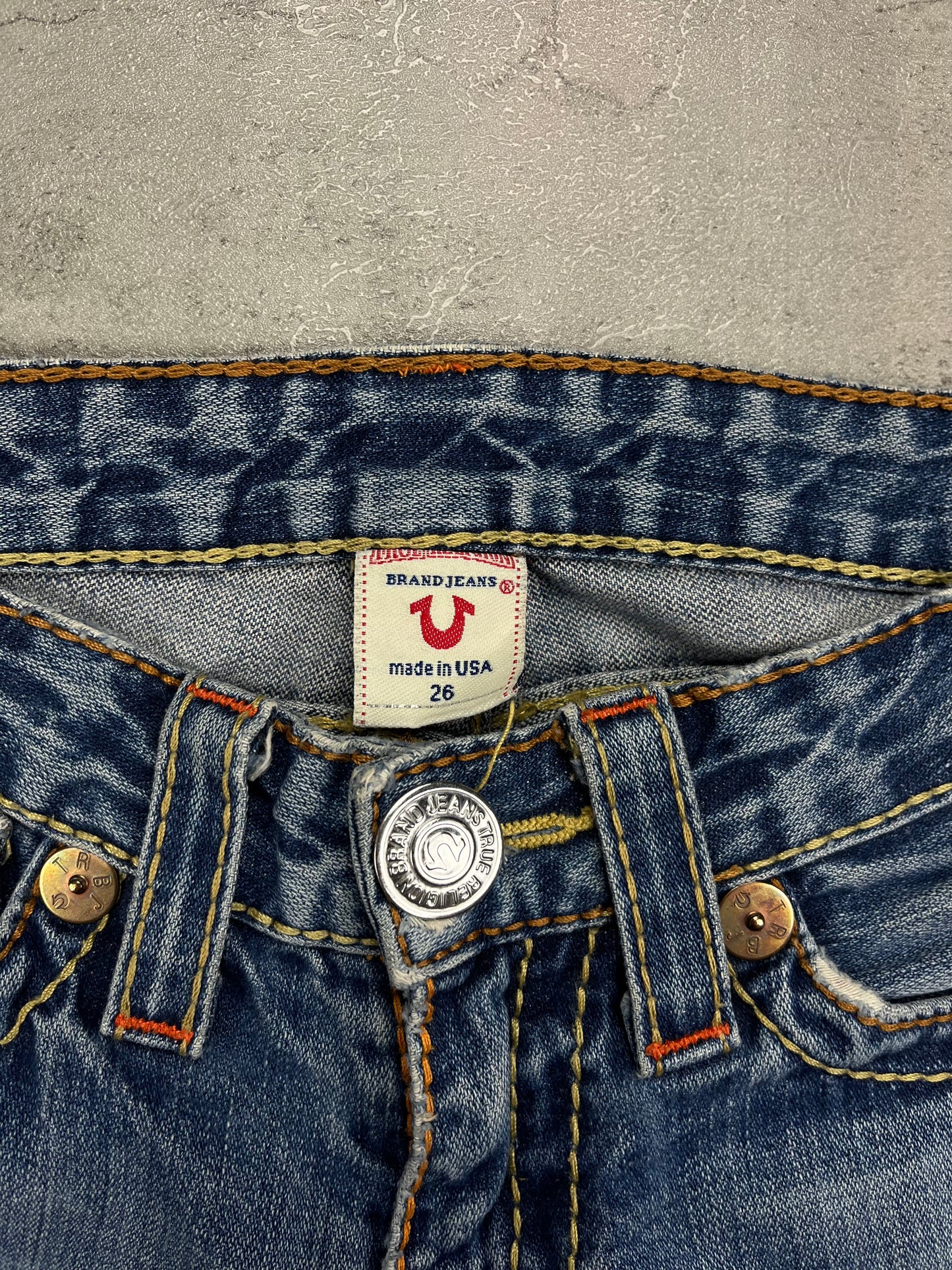 True Religion Y2K Flared Jeans Bootcut Low Rise Vintage Denim