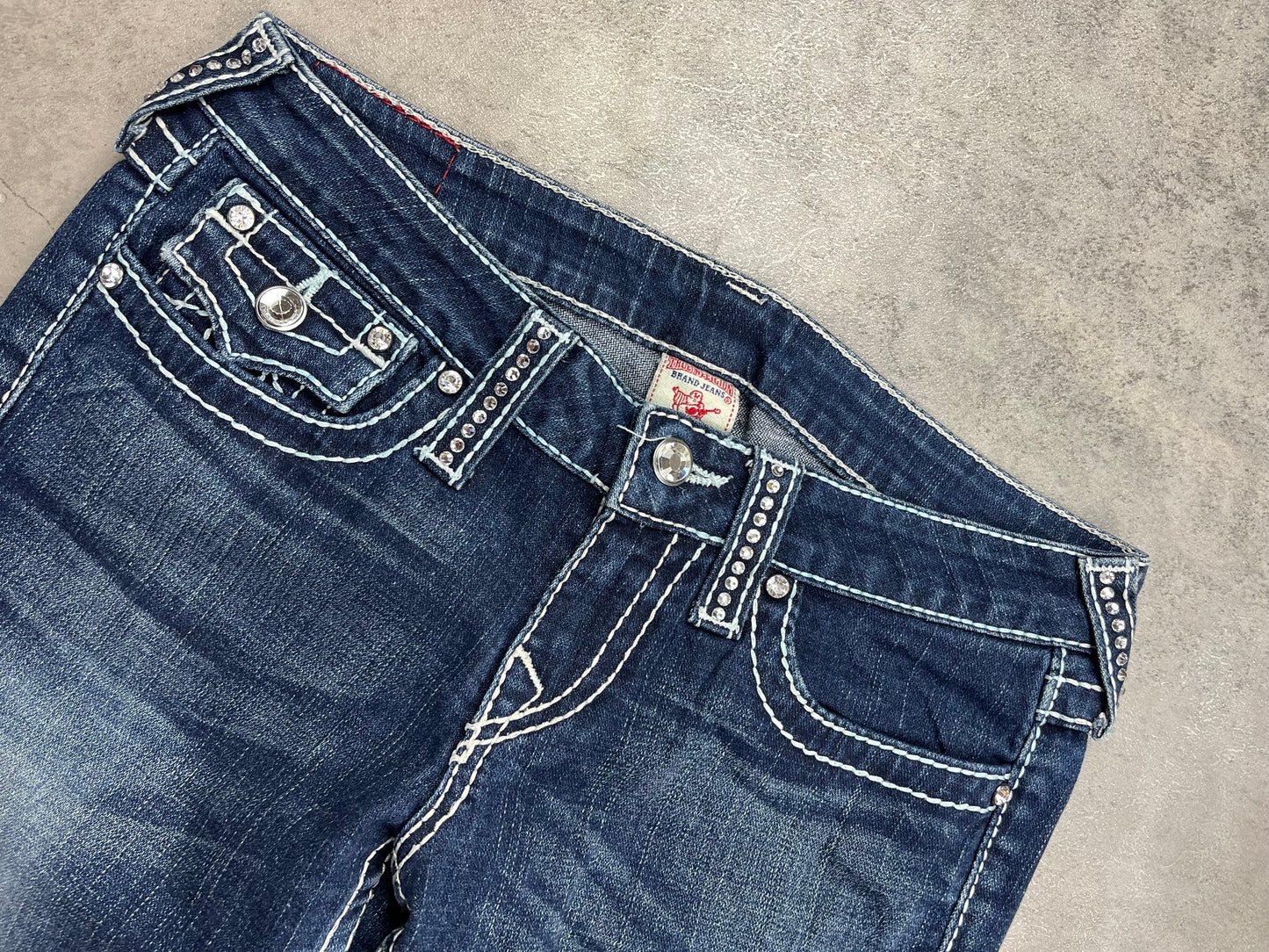 Ultra Rare True Religion With Strassstein Bootcut Lowwaist