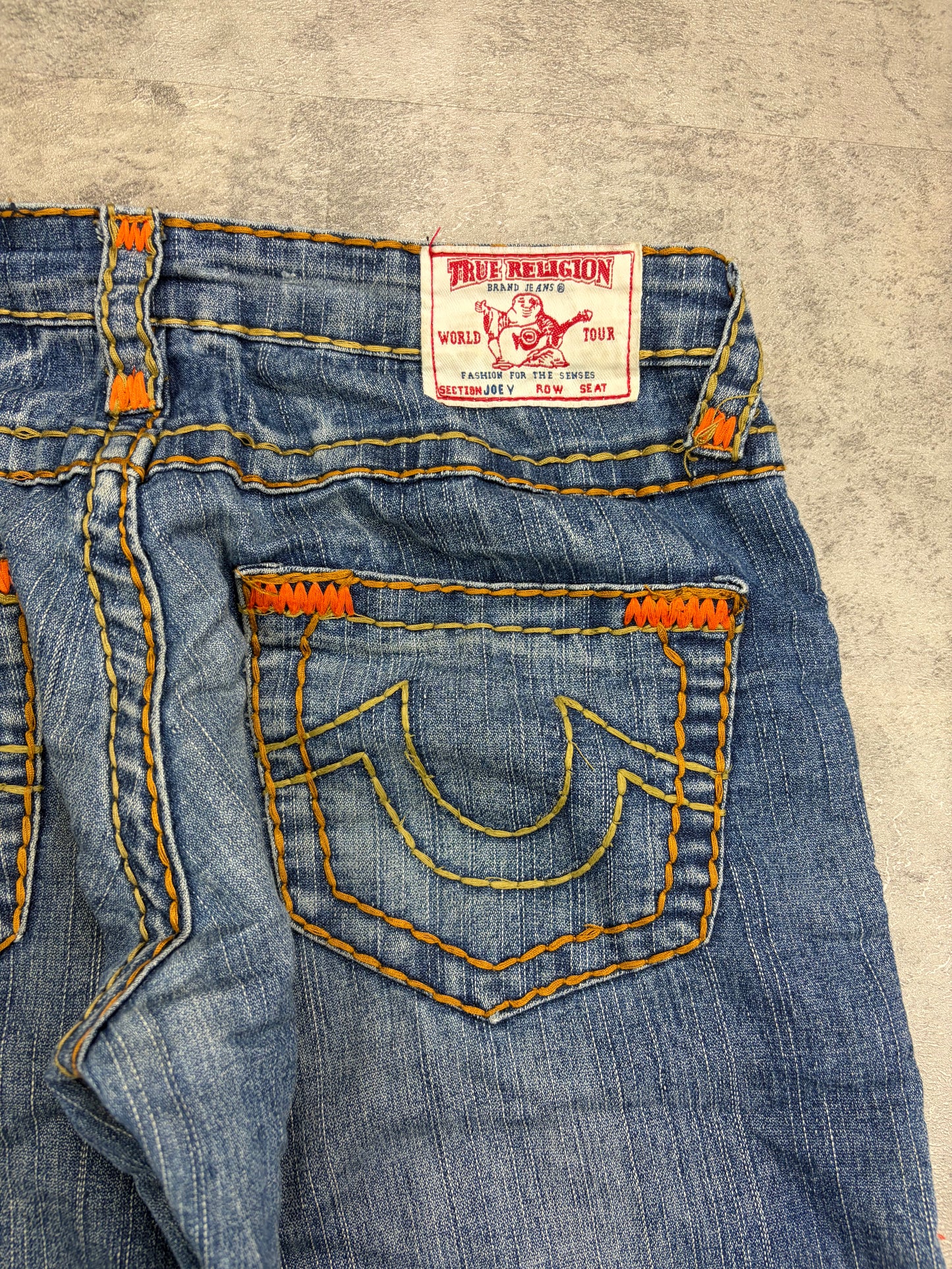 True Religion Straight Baggy Bootcut Jeans