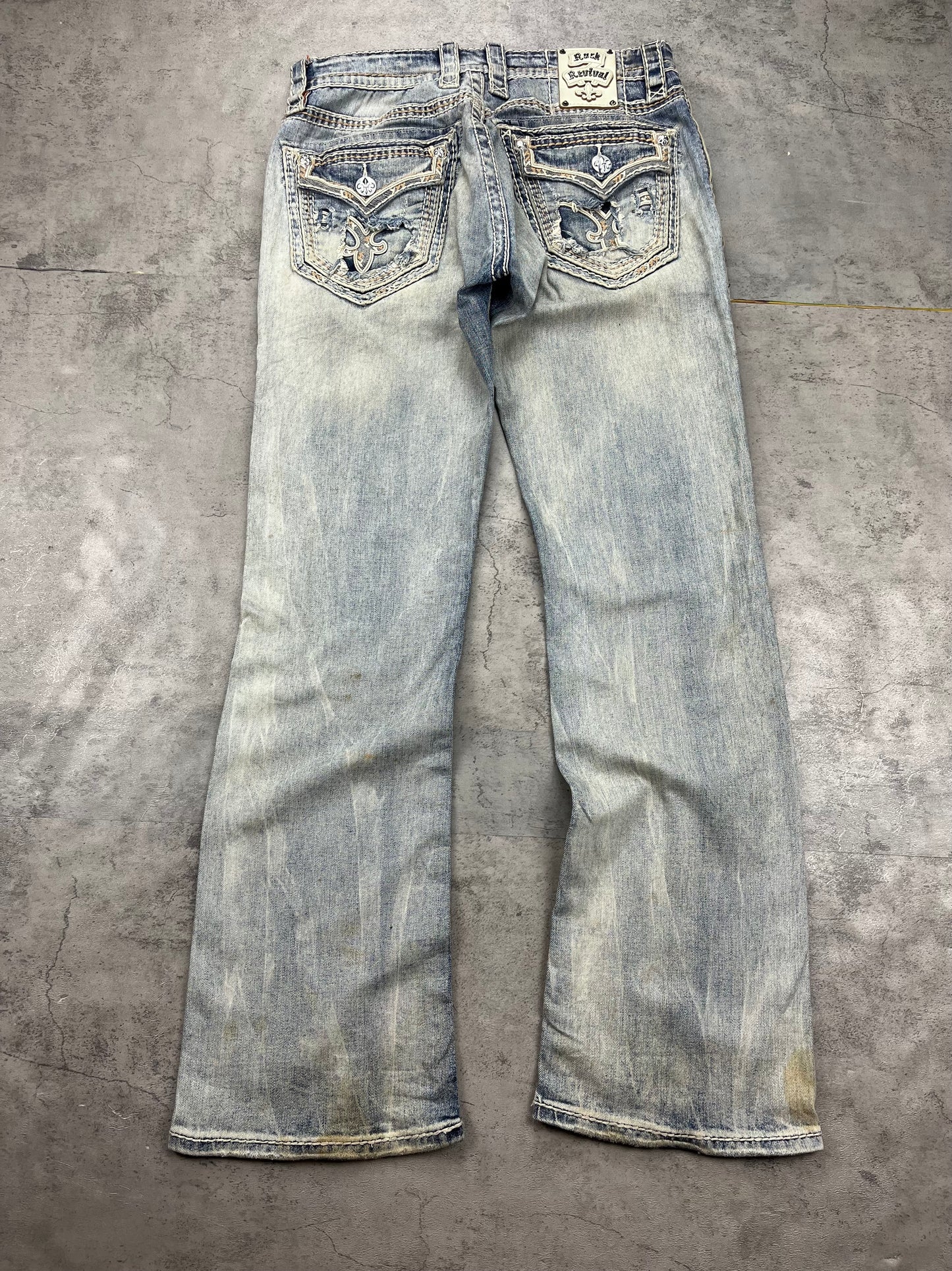 Vintage Straight Rock Revival Y2k Jeans