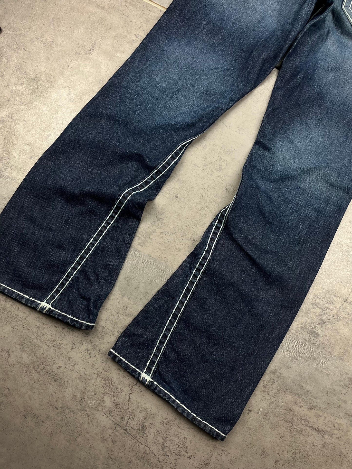 Rare True Religion Denim Loose Fit Bootcut Jeans 2000s Pasha Style Streetwear