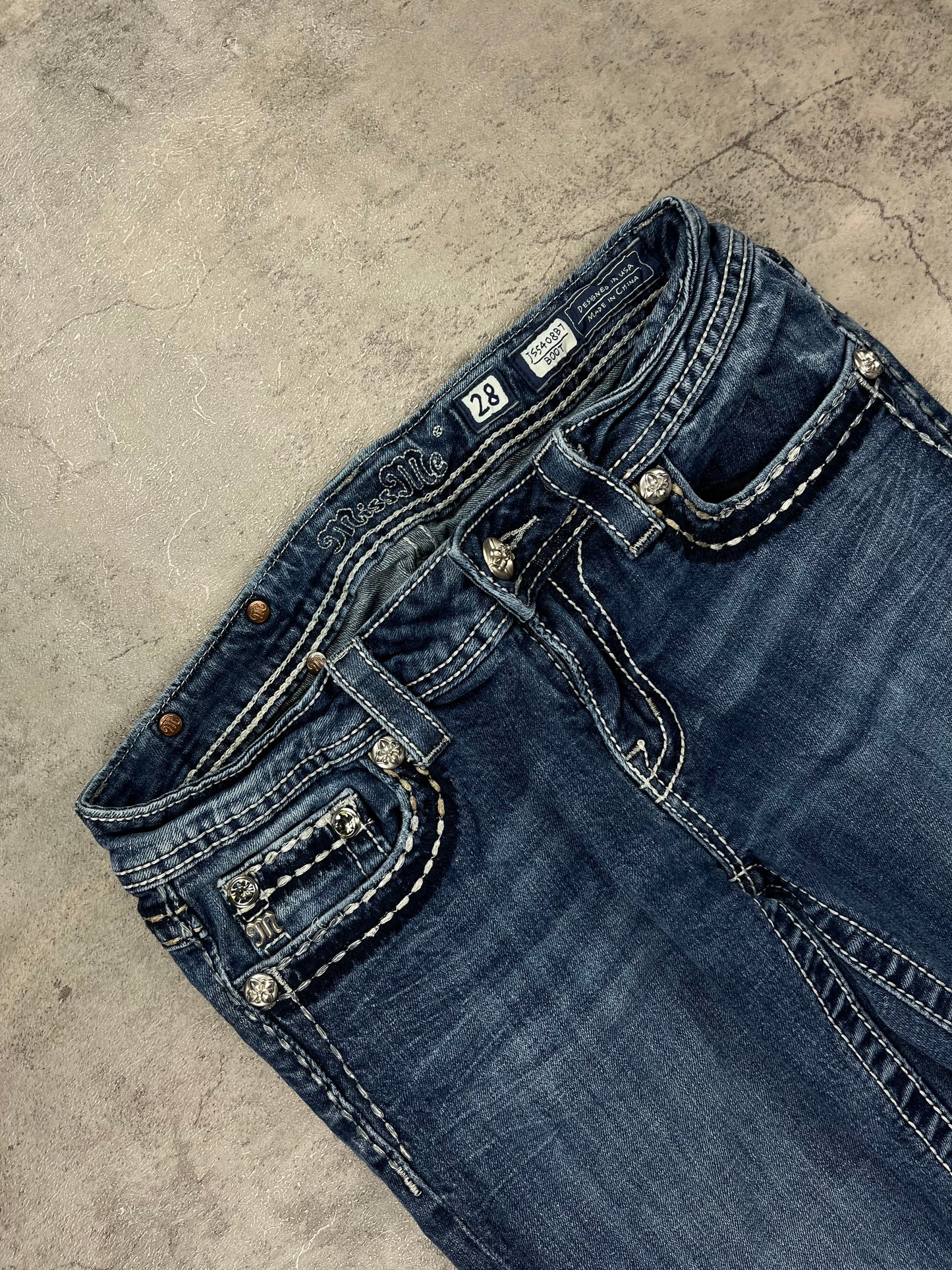 Miss me Lowwaist Bootcut Flared Y2k Jeans