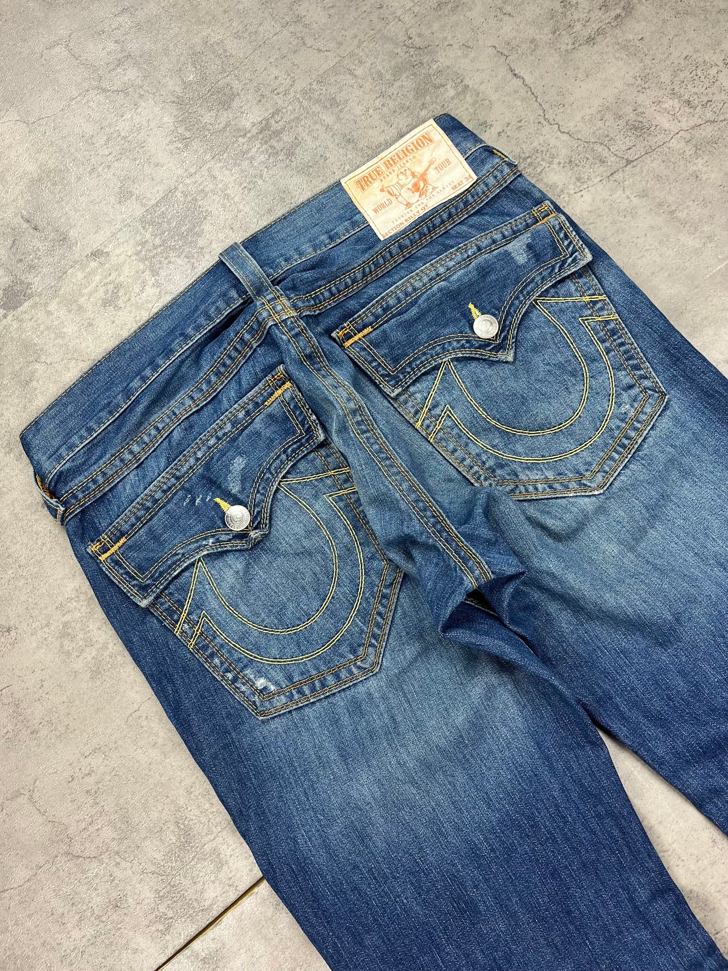 Vintage True Religion Flared Baggy Jeans