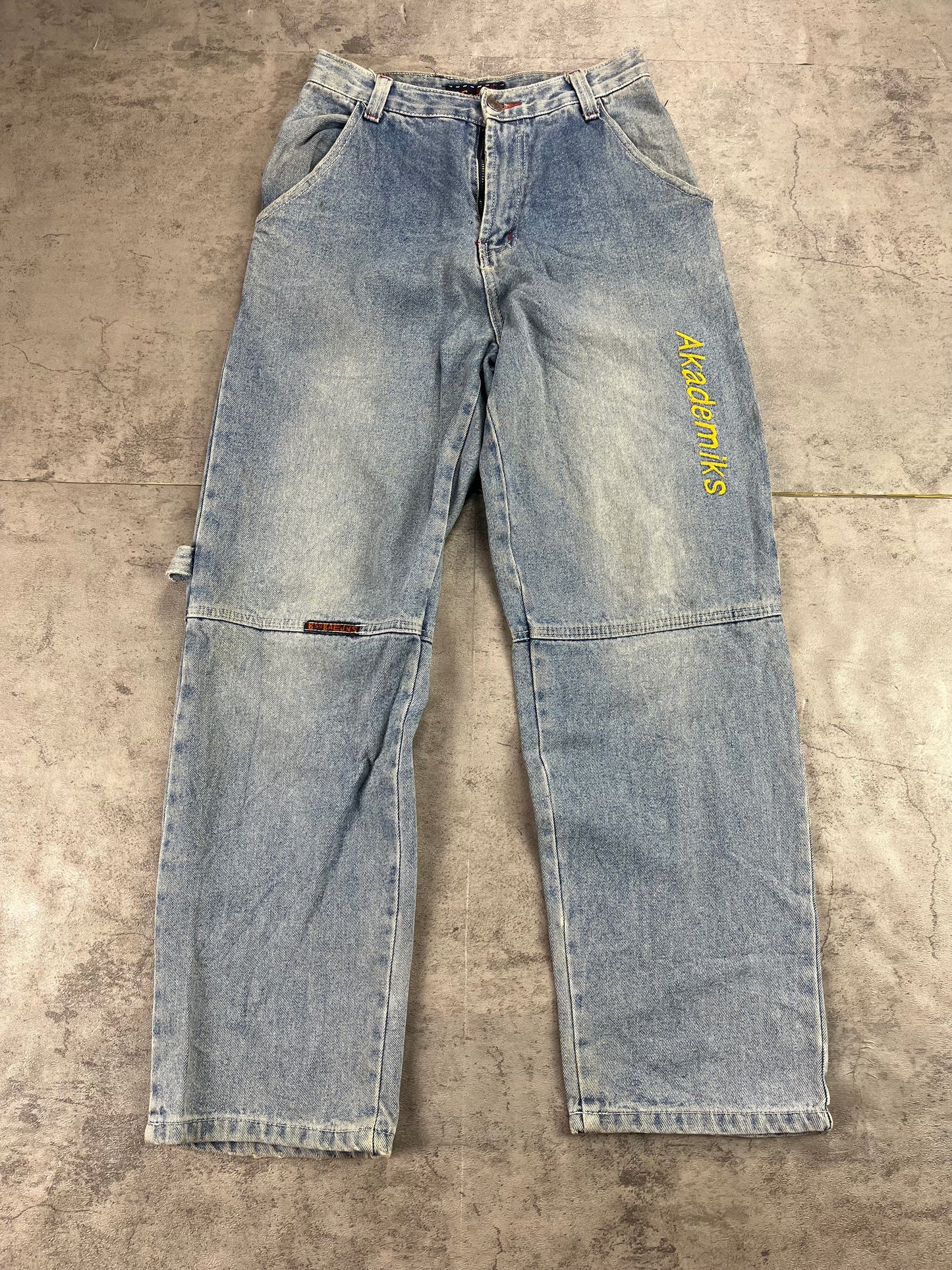Vintage Y2k Akademiks Baggy Jeans W28