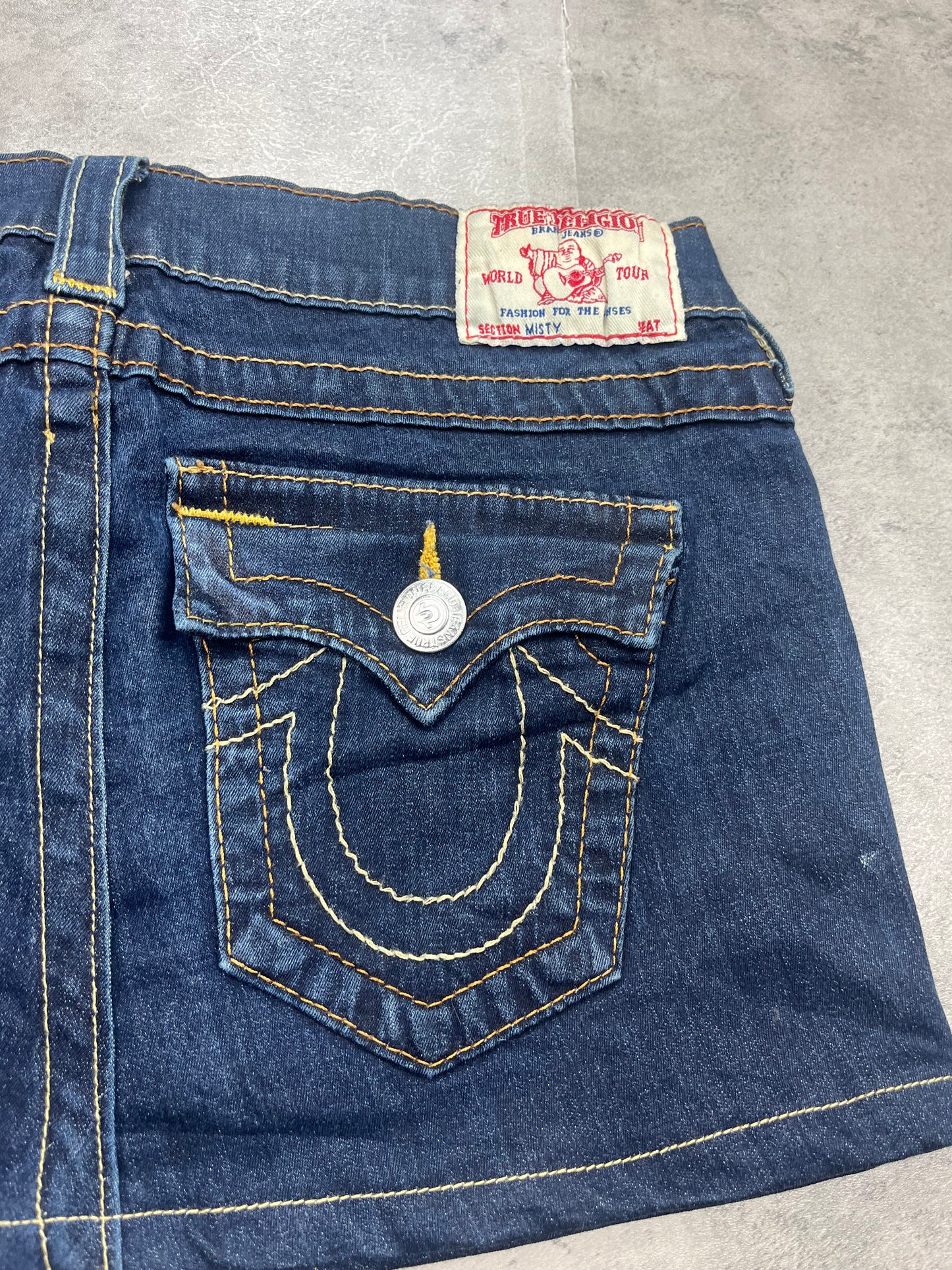 Mini Y2k True Religion Jeans Rock