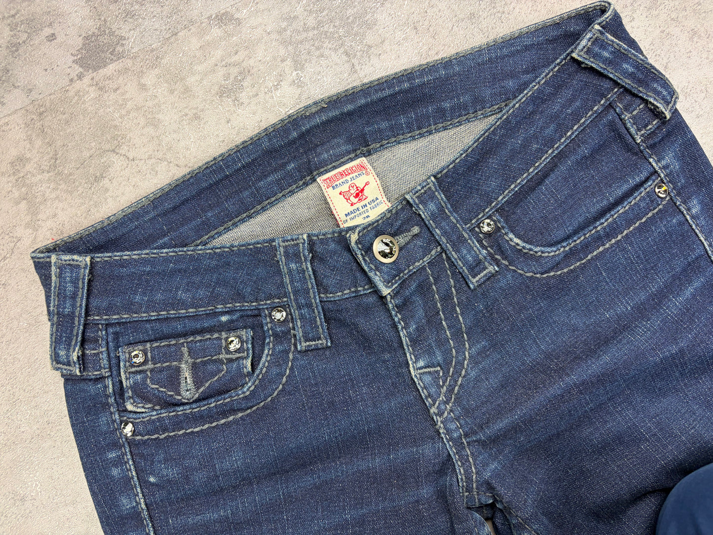 Vintage Bootcut True Religion Flared Y2k Jeans Lowwaist