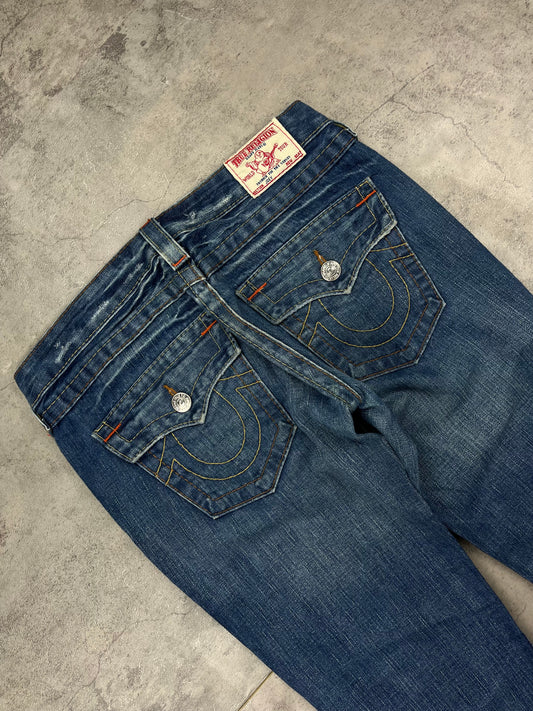 True Religion Denim Vintage Low Waist Bootcut Y2K Flared Jeans