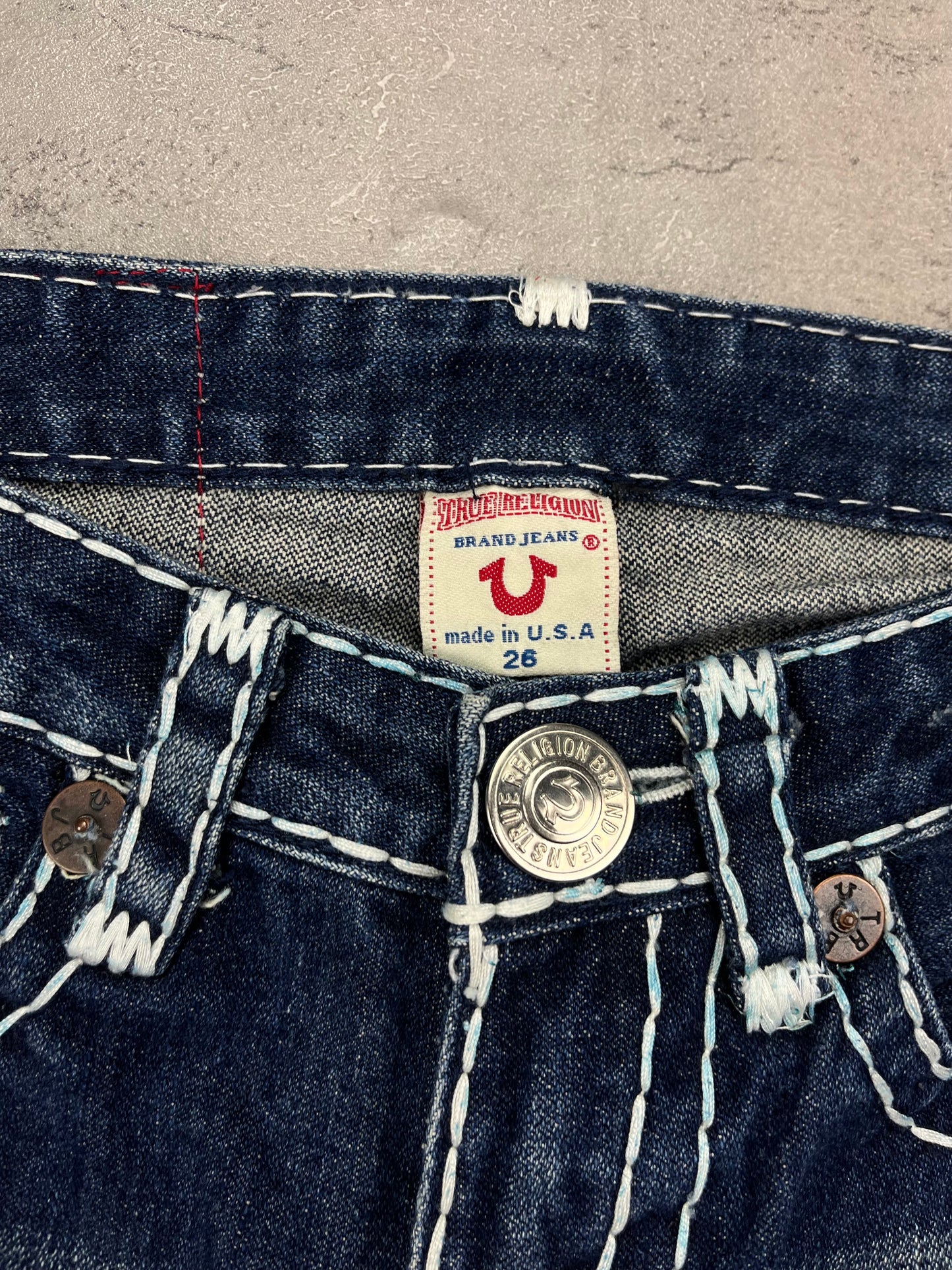 True Religion Bootcut Jeans Vintage Y2K Flared Low Rise Denim