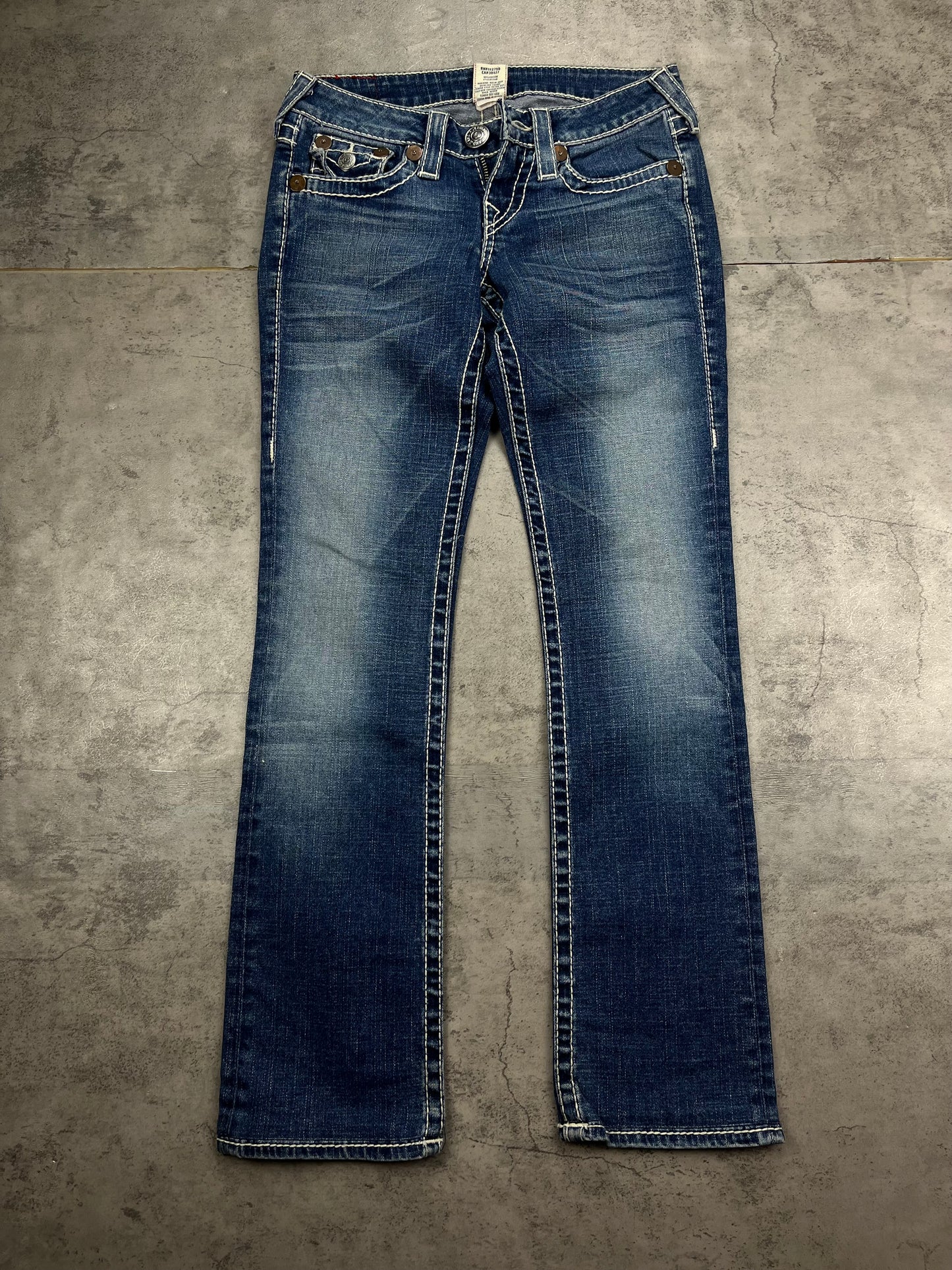 True Religion Y2K Retro Bootcut Low Rise Flare Vintage Jeans