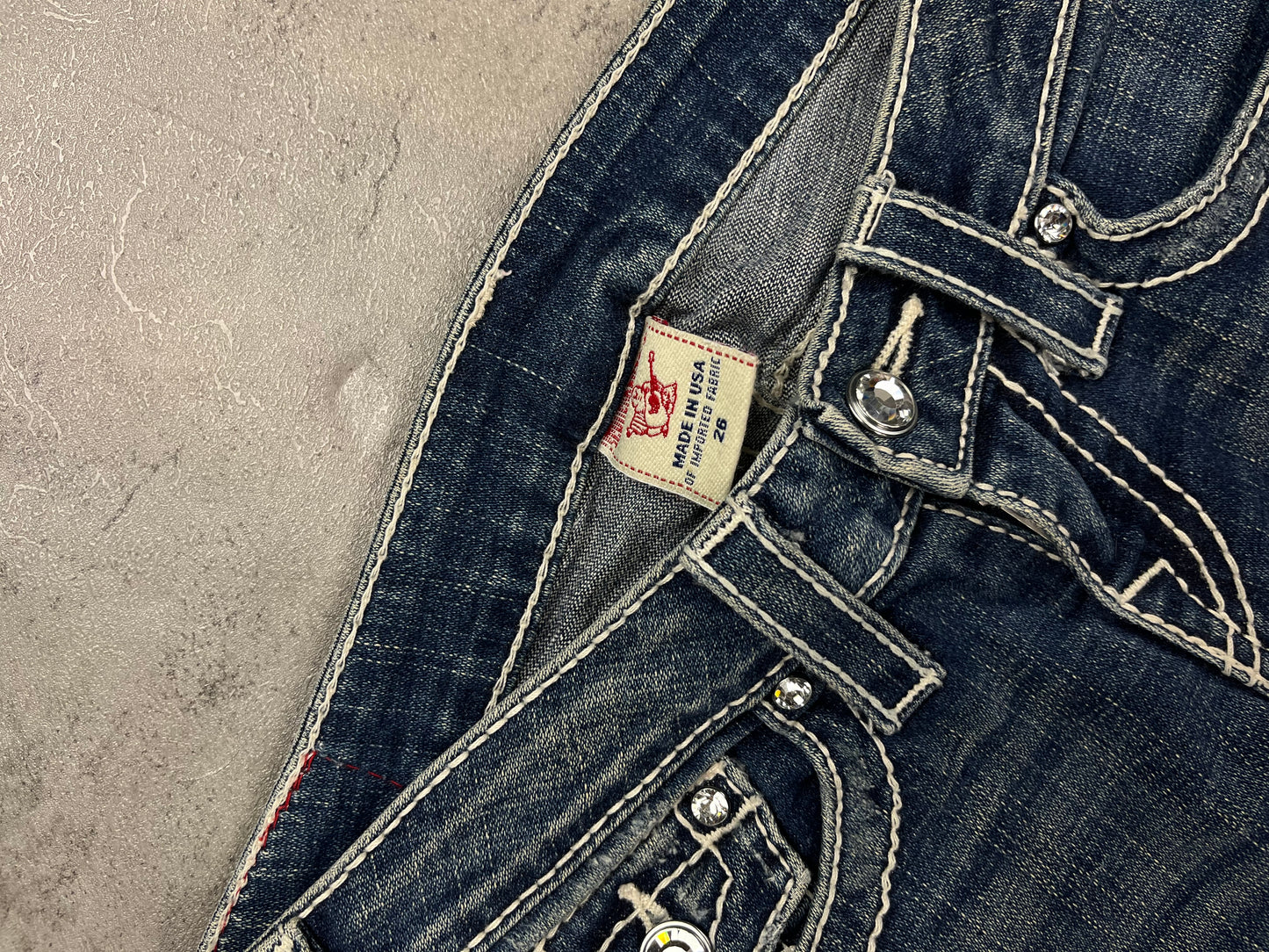 Vintage True Religion Y2k Lowwaist Jeans Glitzer