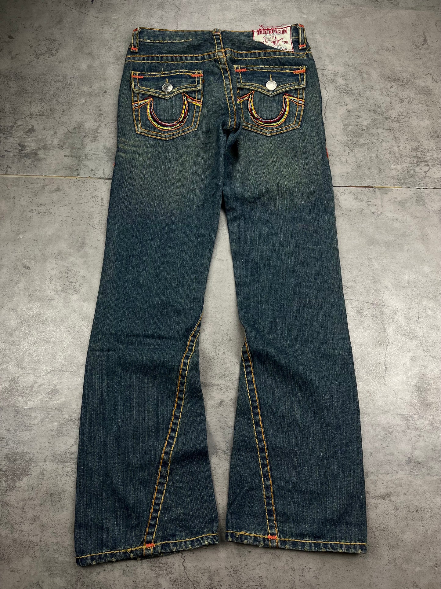 True Religion Y2K Low Rise Bootcut Flare Jeans Vintage Rare