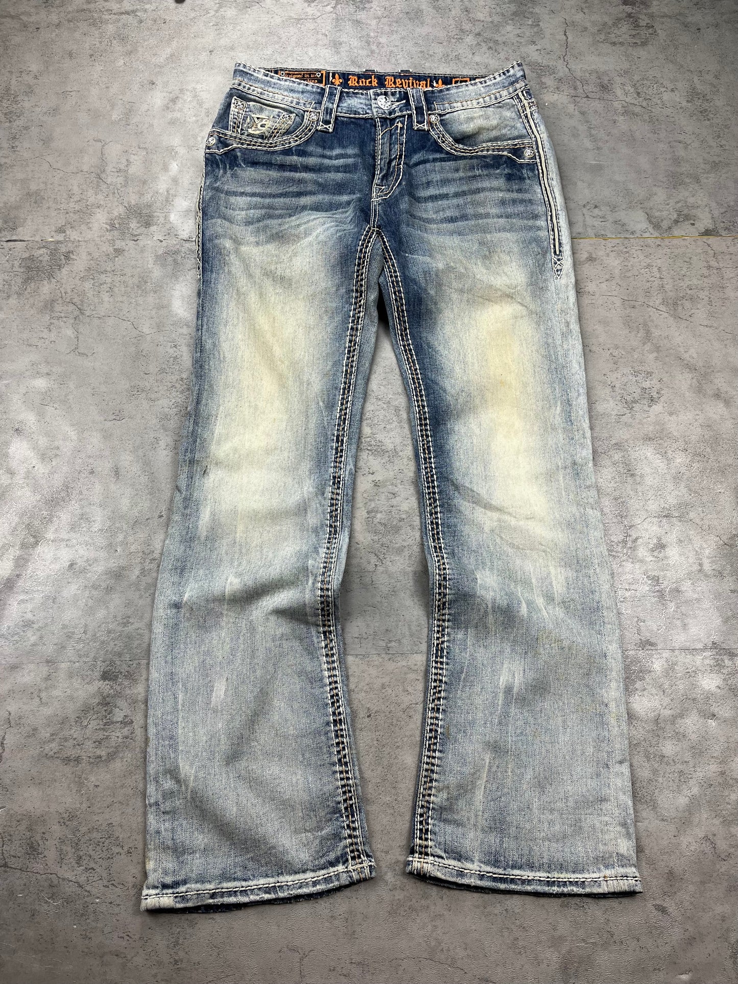 Vintage Straight Rock Revival Y2k Jeans