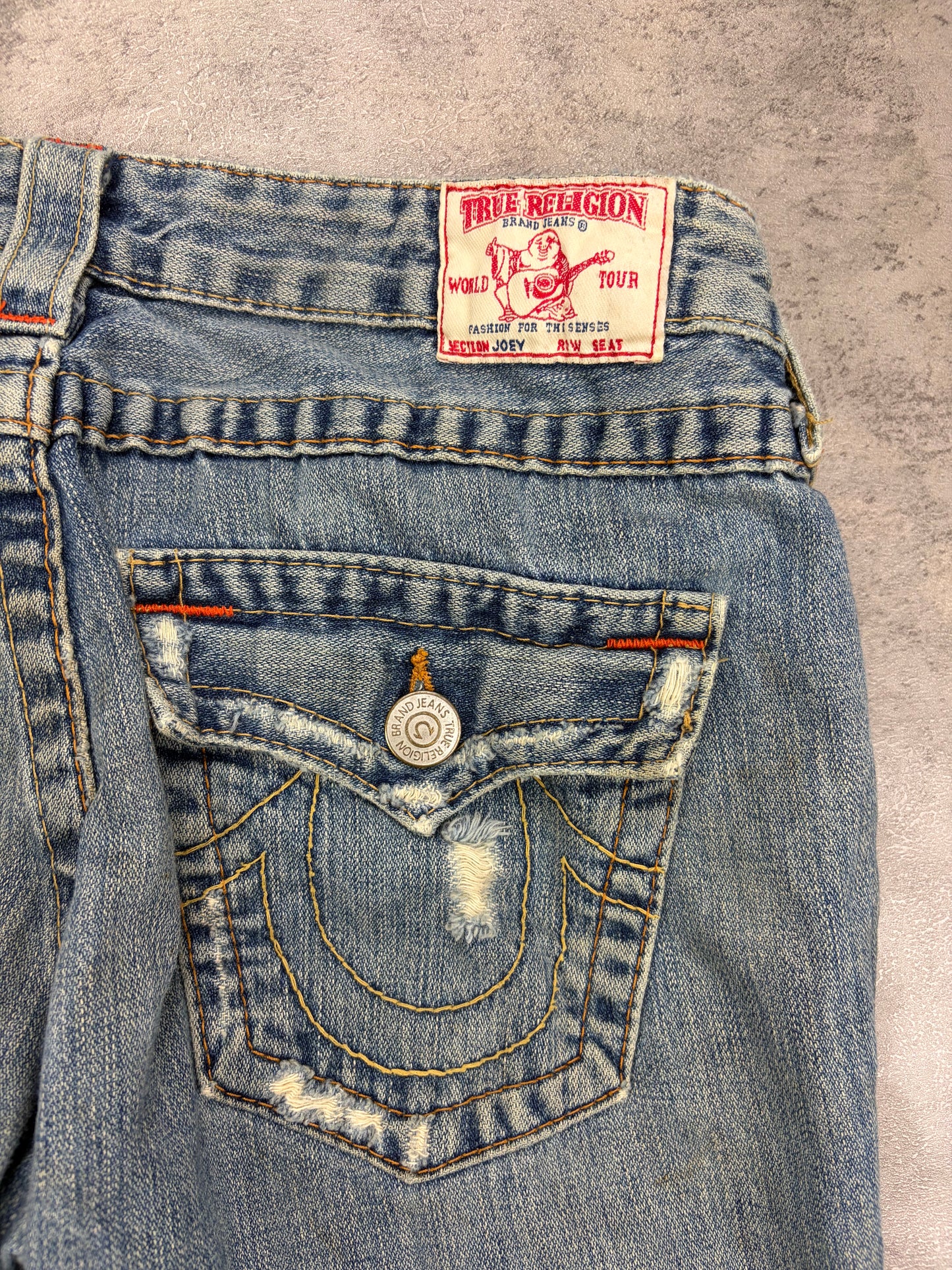 Vintage True Religion Distressed Y2k Lowwaist Jeans