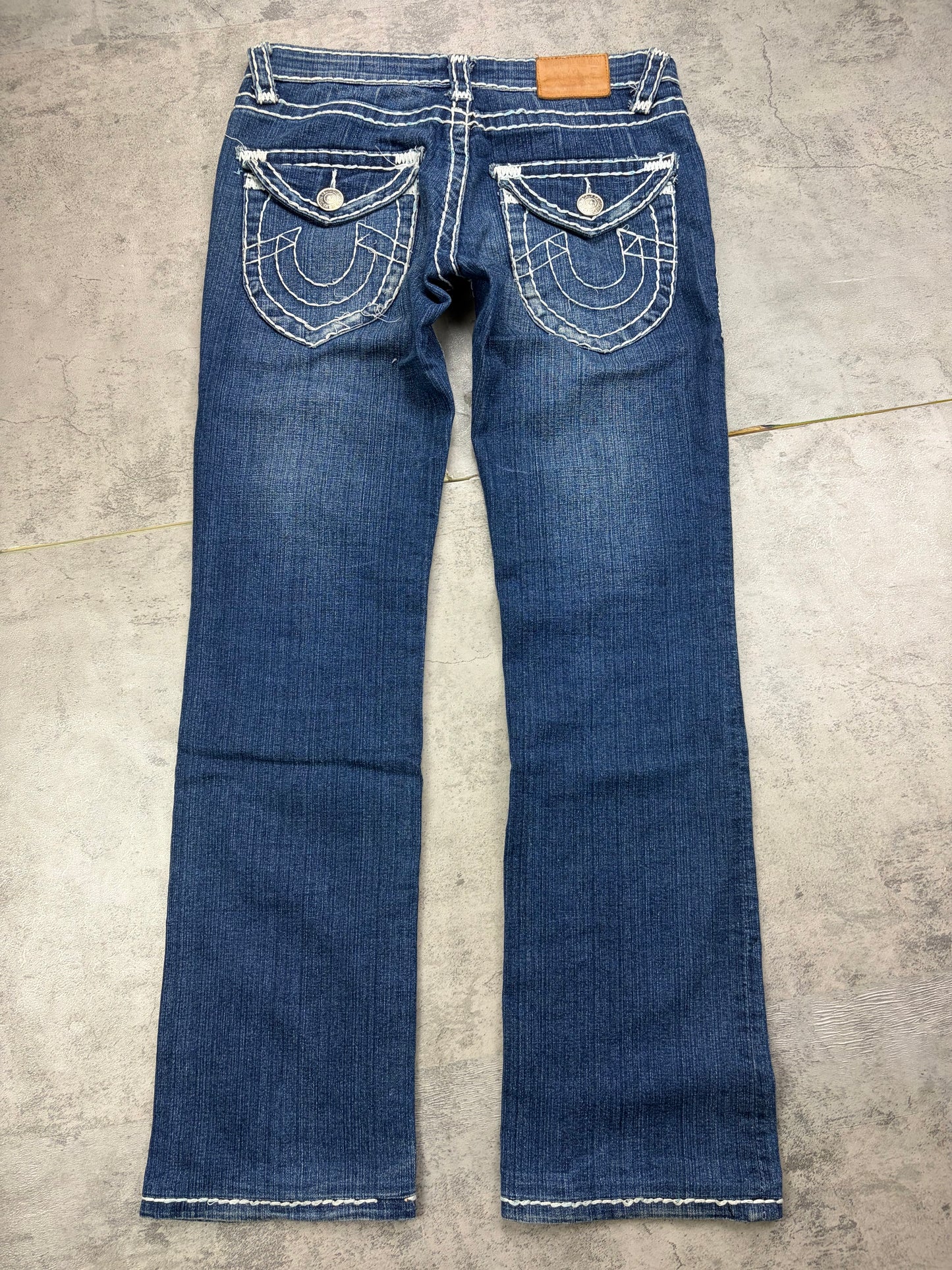 Vintage True Religion Low Waist Flared Jeans