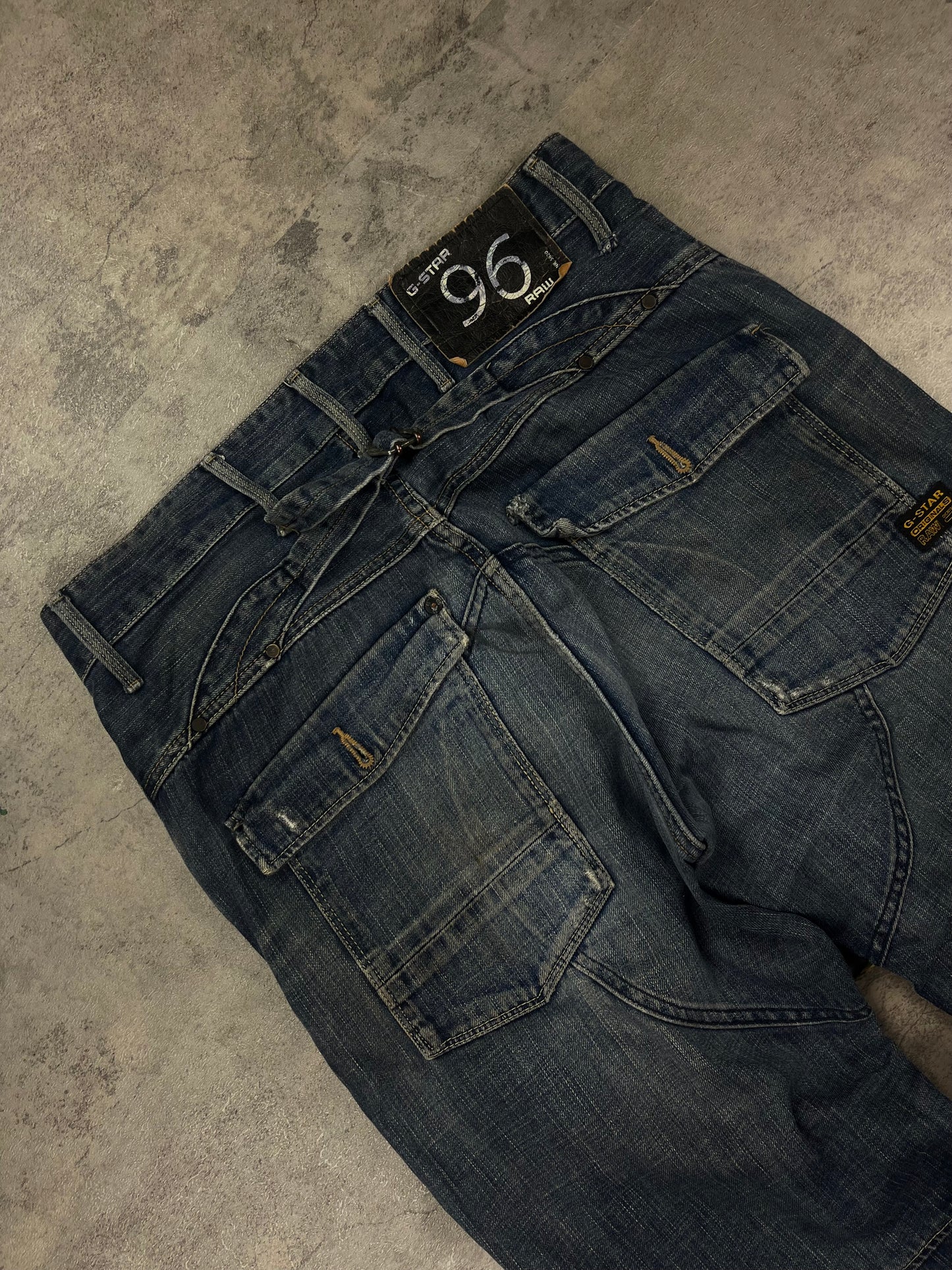 Vintage G-Star RAW Baggy Washed Jeans Y2k Pasha Style
