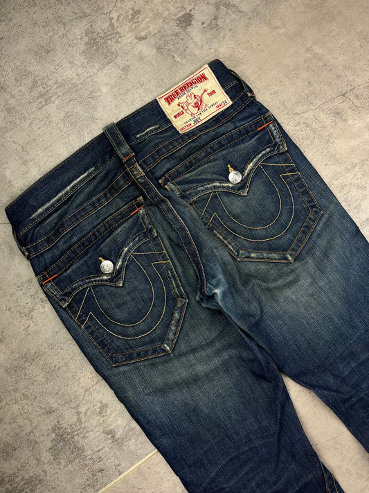 True Religion Men’s Baggy Loose Fit Y2K Denim Streetwear Rare