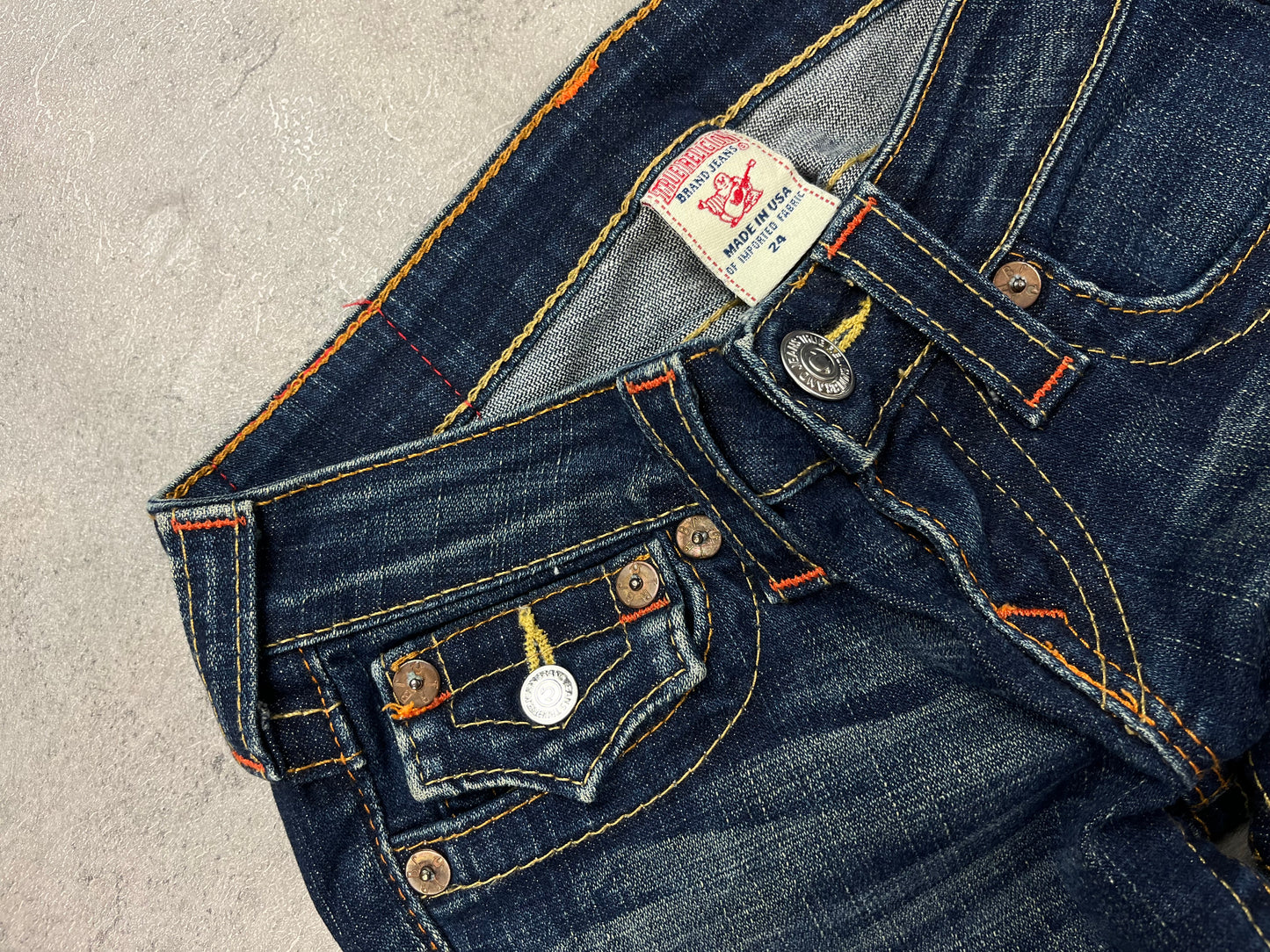 Vintage Bootcut True Religion Flared Y2k Jeans Lowwaist
