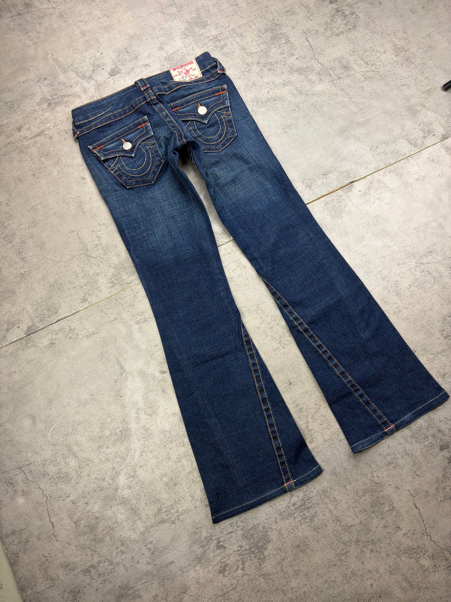 True Religion Low Rise Flared Jeans Vintage
